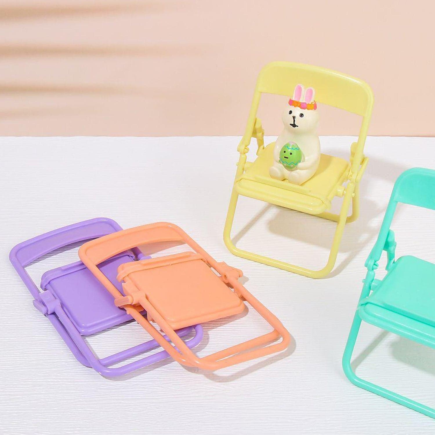 Chair-Shaped Mobile Stand of Stylish & Sturdy Phone Holder for Home & Office Use (1 Pc) thumbnail 10