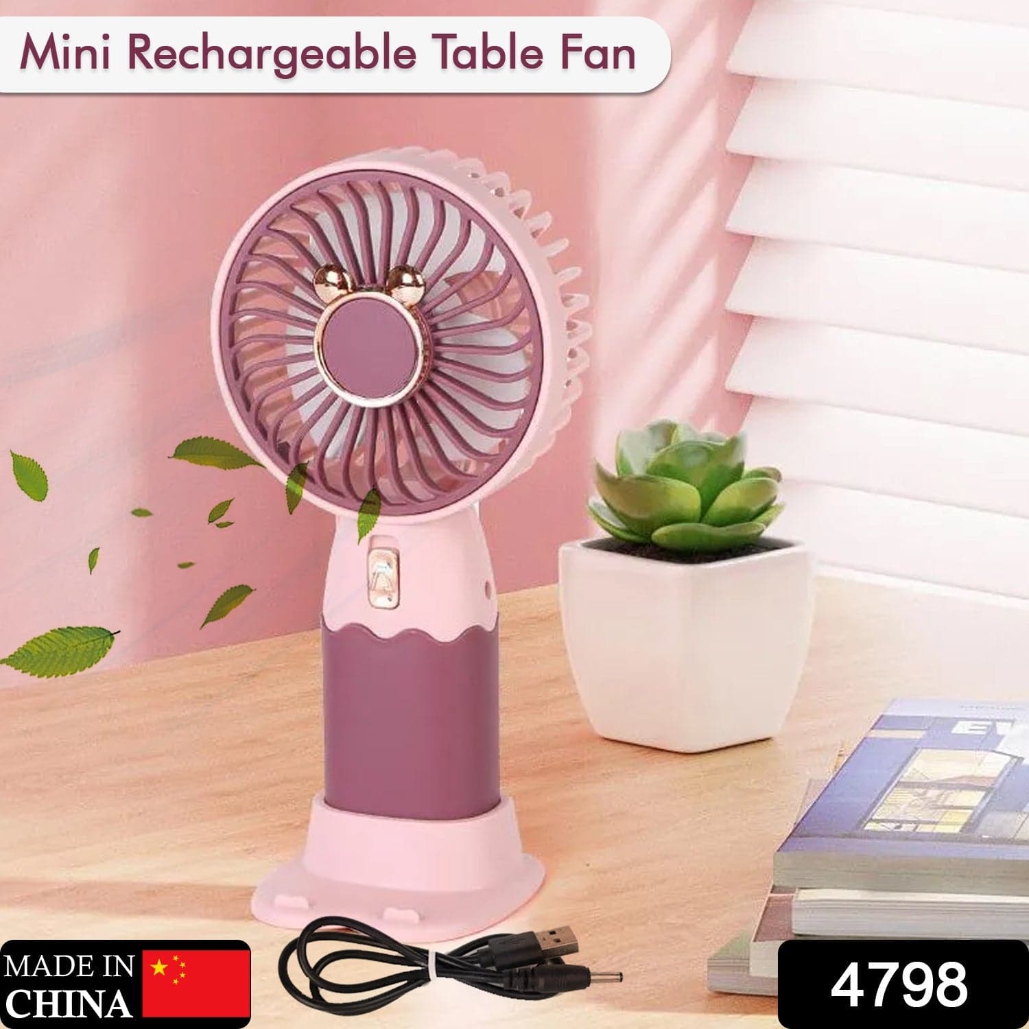 Mini Fan Rechargeable Table Fan Handheld Fan Usb Fan Desk Fan Cooling Fan For Home  thumbnail 2