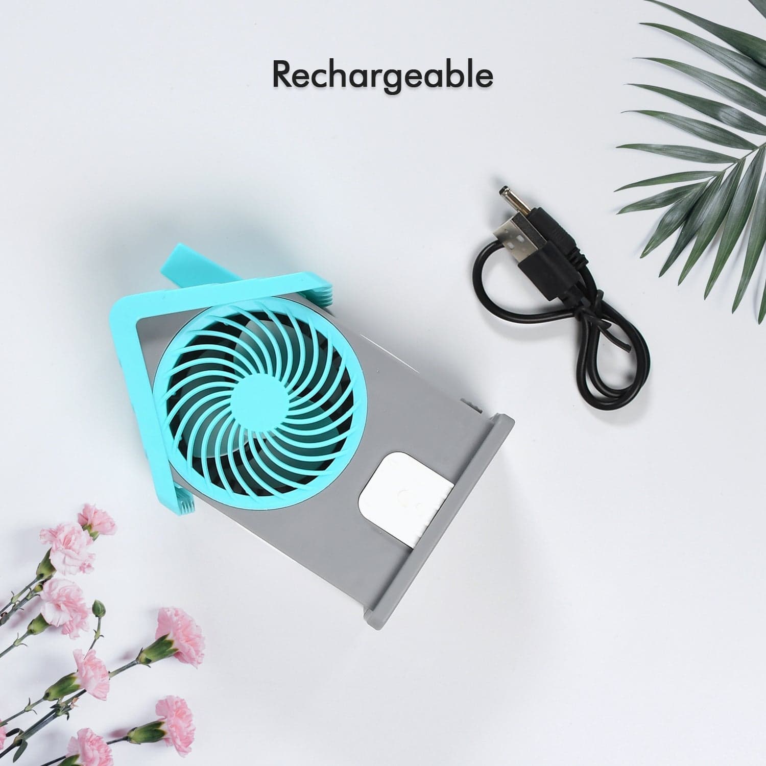 Mini House Fan House Design Rechargeable Portable Personal Desk Fan For Home  thumbnail 7