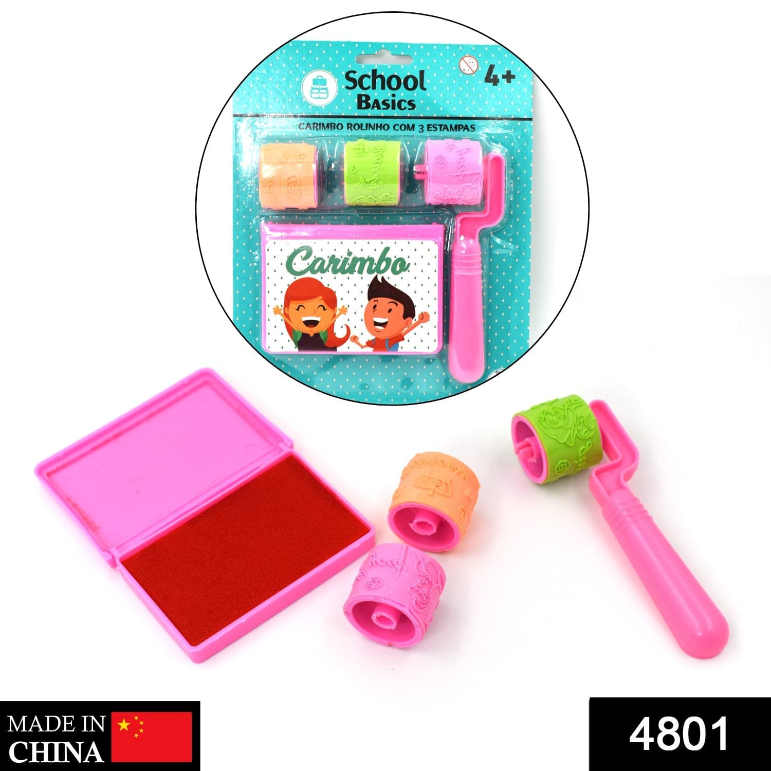Roller Stamp used in all types of household places by kids and children's for playing purposes. thumbnail 2