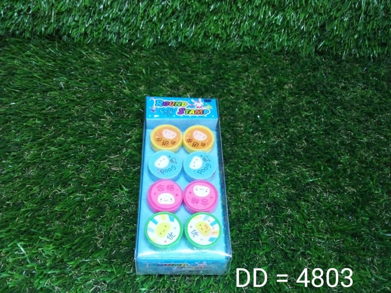 Emoticon Stamps 8 Pieces In Round Shape Stamp For Kids Theme Stamps For School Craft & Prefect Gift For Teachers thumbnail 8