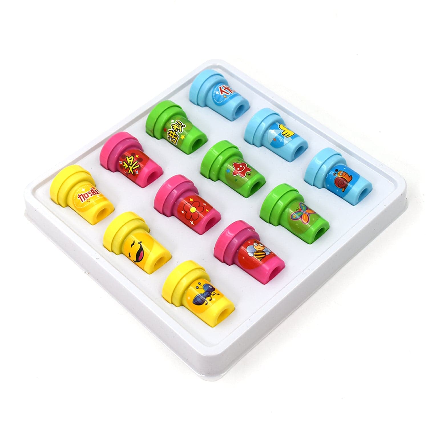 12 Pc Stamp Set used in all types of household places by kids and children's for playing purposes. thumbnail 1