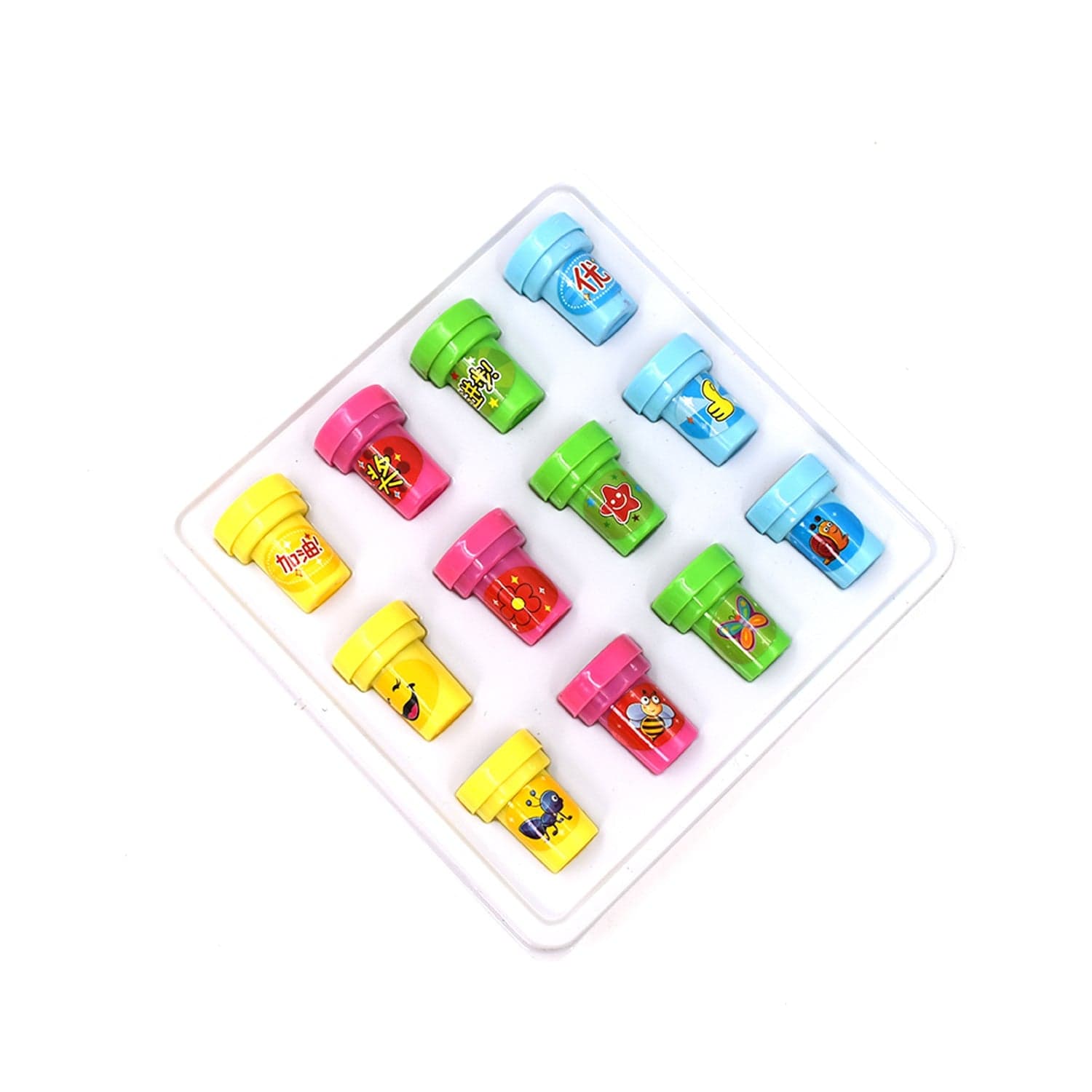 12 Pc Stamp Set used in all types of household places by kids and children's for playing purposes. thumbnail 4