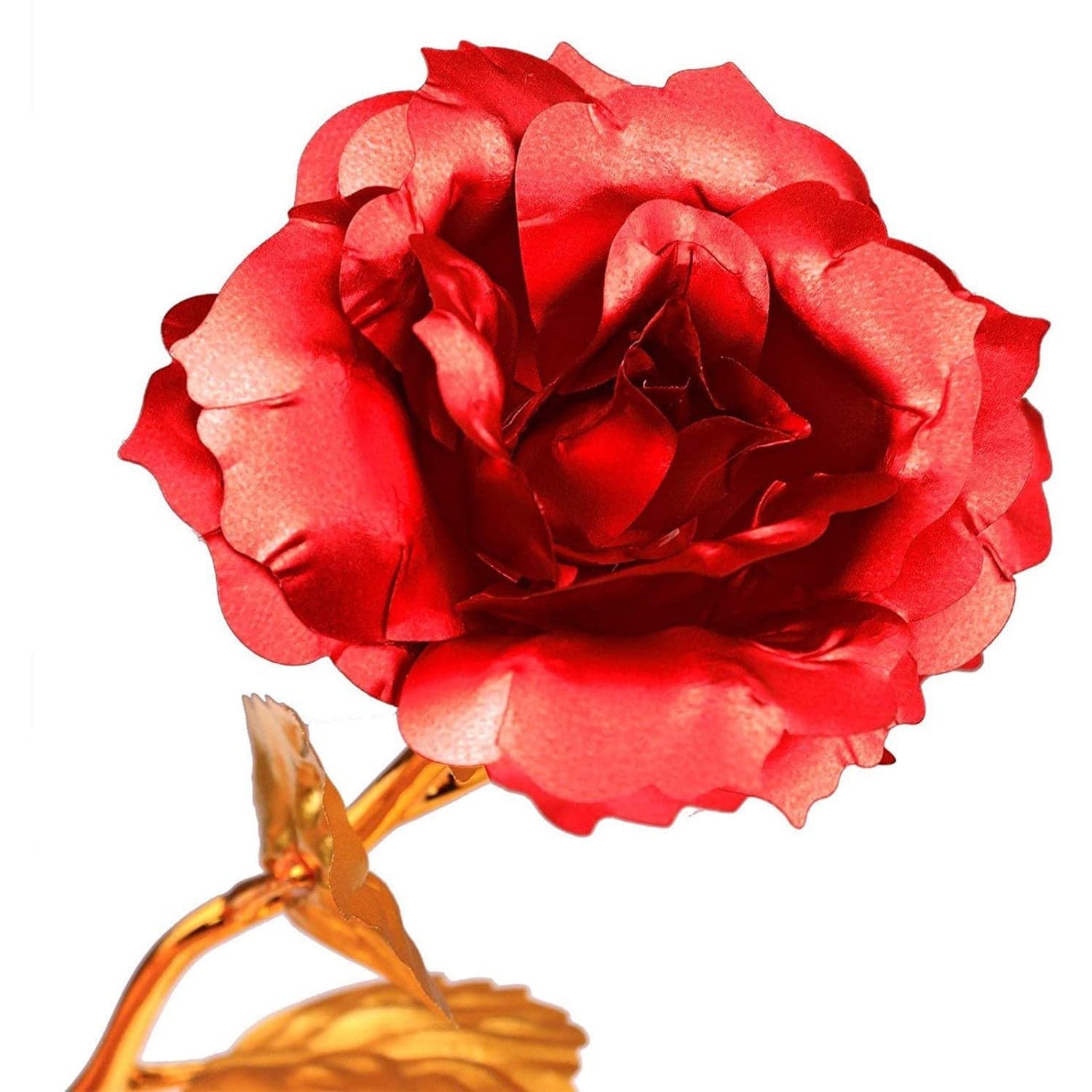 24K Gold Rose,Hicoosee Gold Foil Plated Rose With Love Stand And Gift Box For Anniversary, Birthday, Wedding , Christmas ,Thanks Giving thumbnail 7