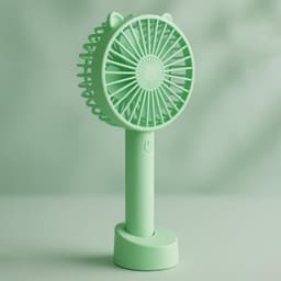 Portable Classic Hand Fan - 3-Speed Table Fan For Personal Desk