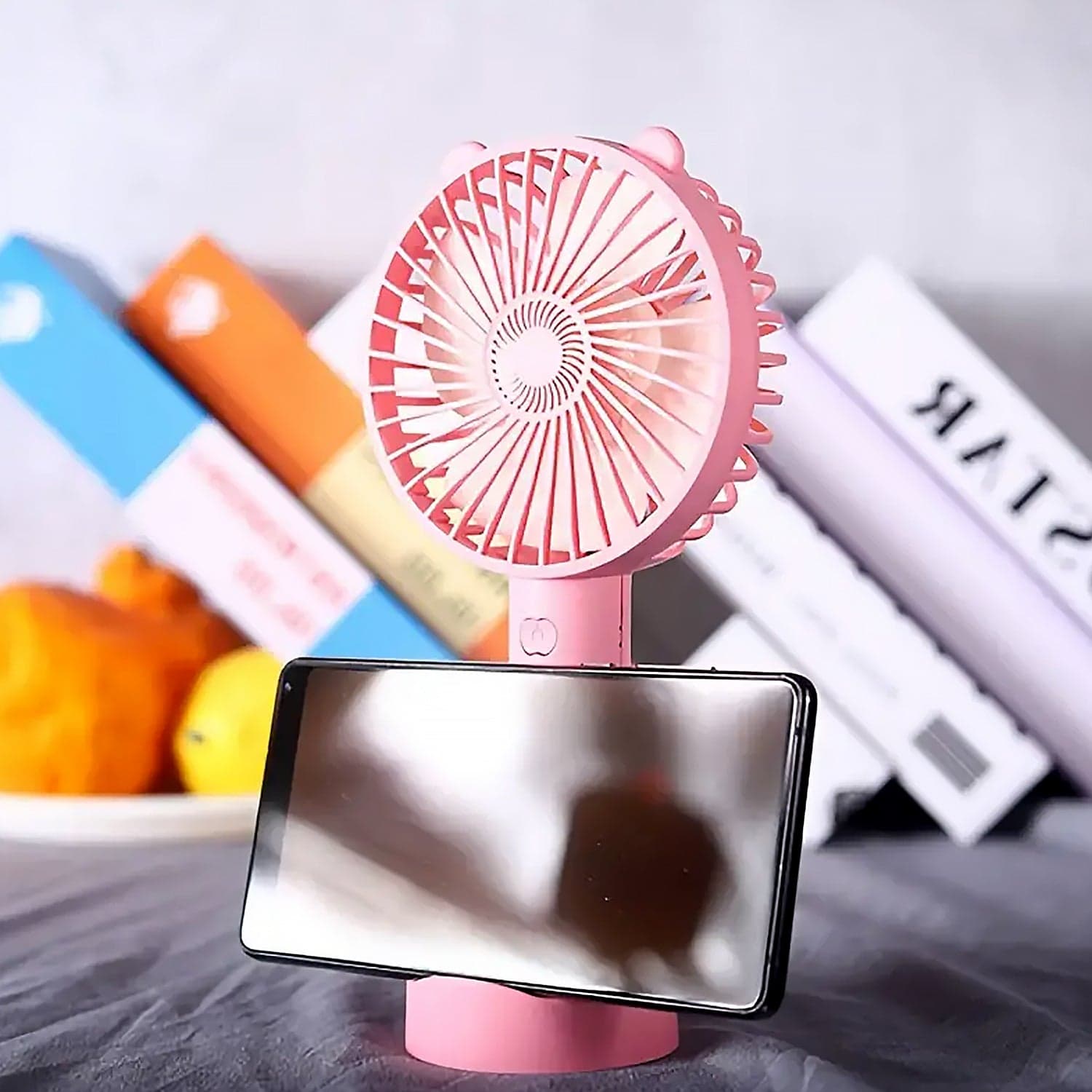 Portable Classic Hand Fan - 3-Speed Table Fan For Personal Desk thumbnail 11