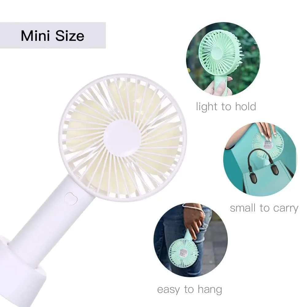 Portable Classic Hand Fan - 3-Speed Table Fan For Personal Desk thumbnail 6