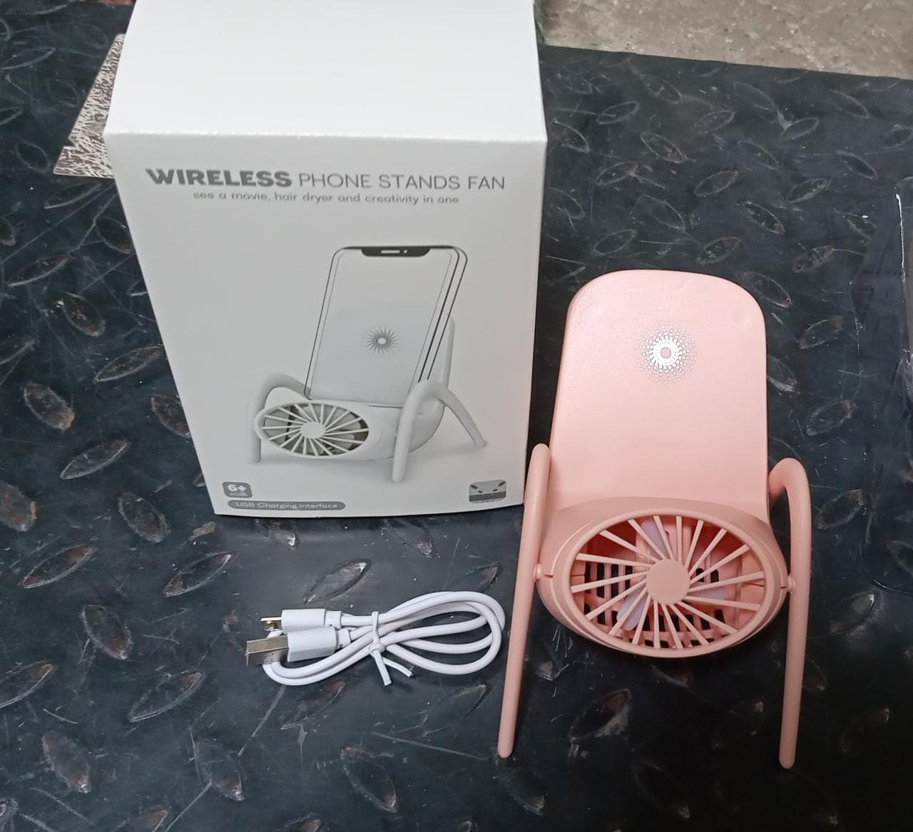 Portable Mobile Phone Holder Fan of Handheld, Multi-Function (Battery Not Include) thumbnail 11