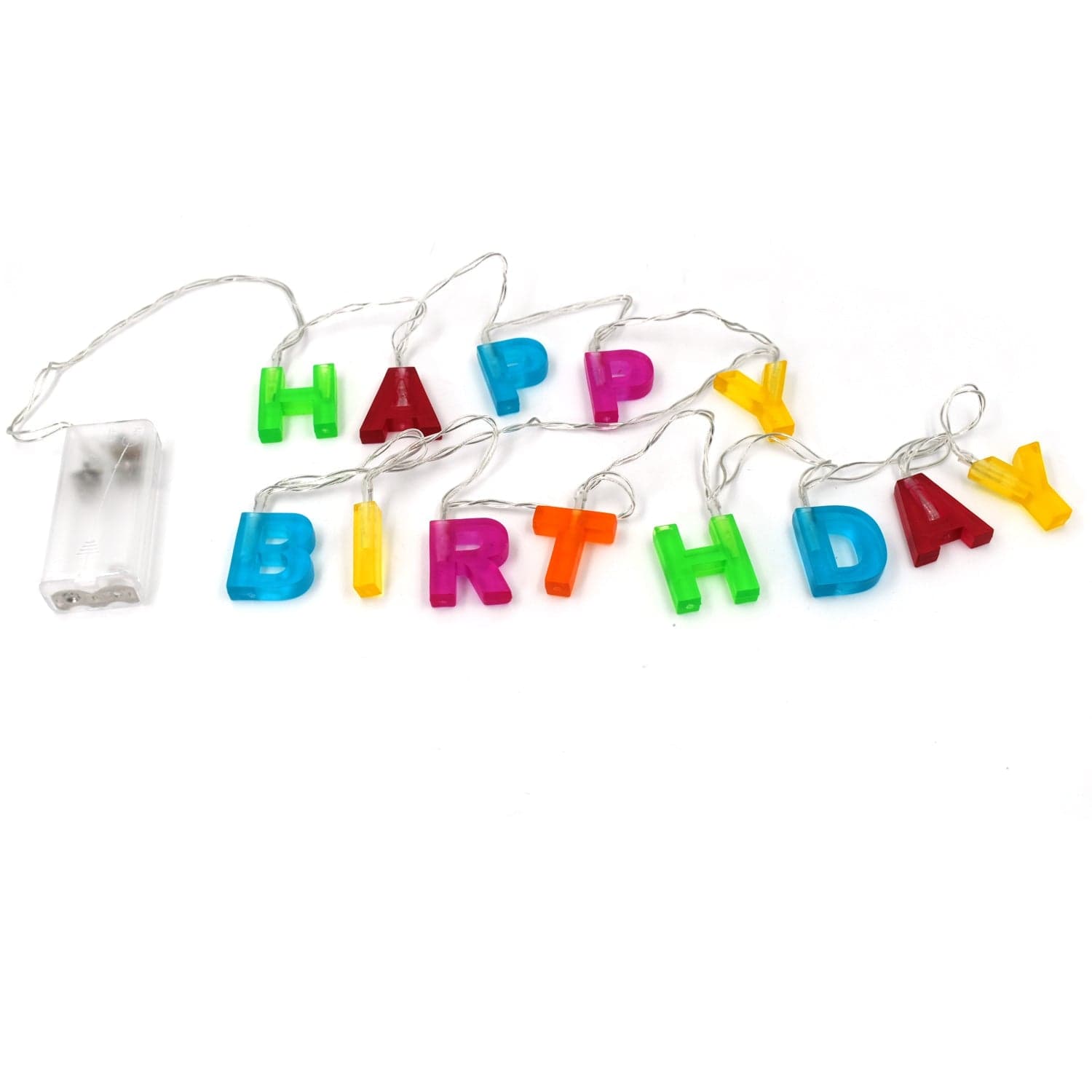 Decoratives Plastic Happy Birthday 13 Led Letter Battery Operated String Lights thumbnail 10
