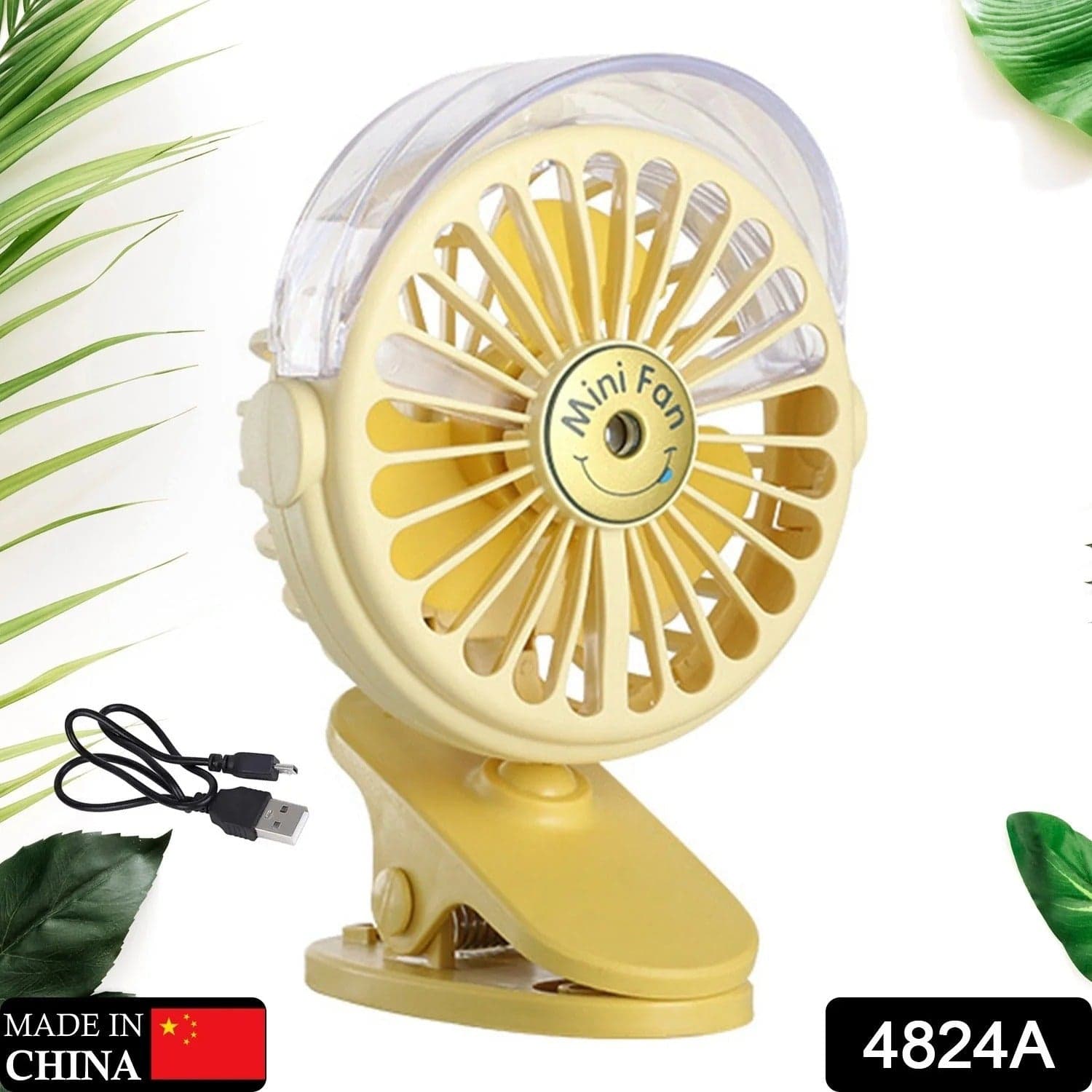 Clip Desk Fan Portable Wind Desktop Table Cooling Fan In Single Button thumbnail 2