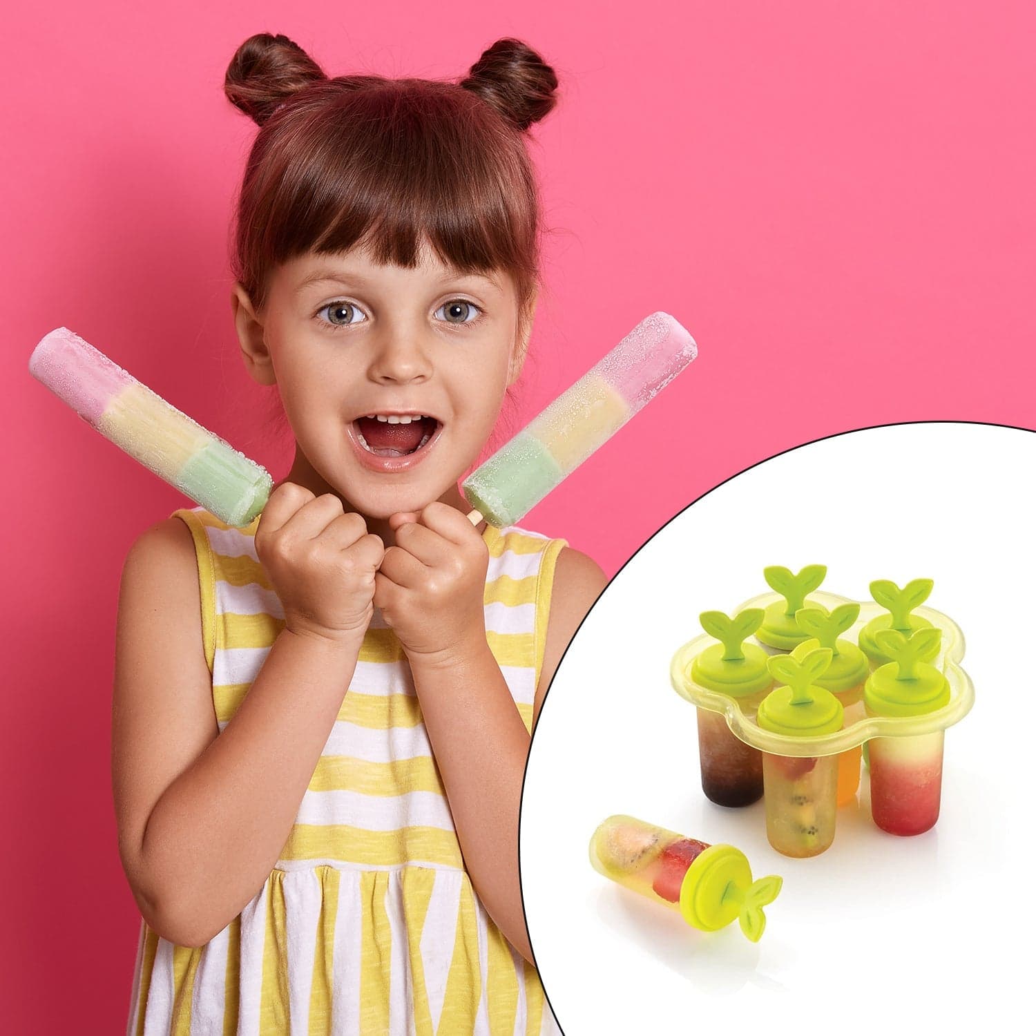 6 Cavity Ice Candy Maker For Making Ice Candies And All Easily. thumbnail 3
