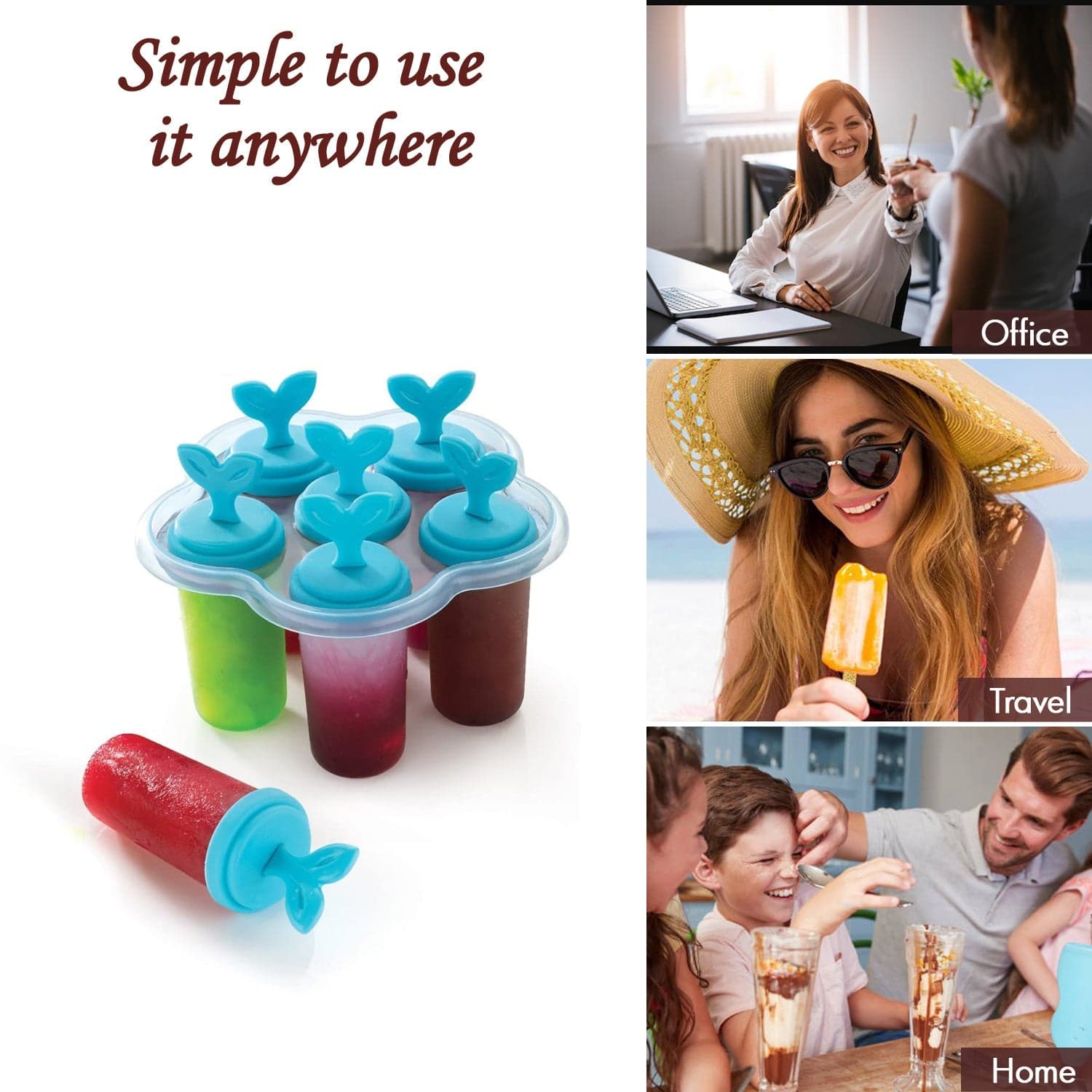 6 Cavity Ice Candy Maker For Making Ice Candies And All Easily. thumbnail 7
