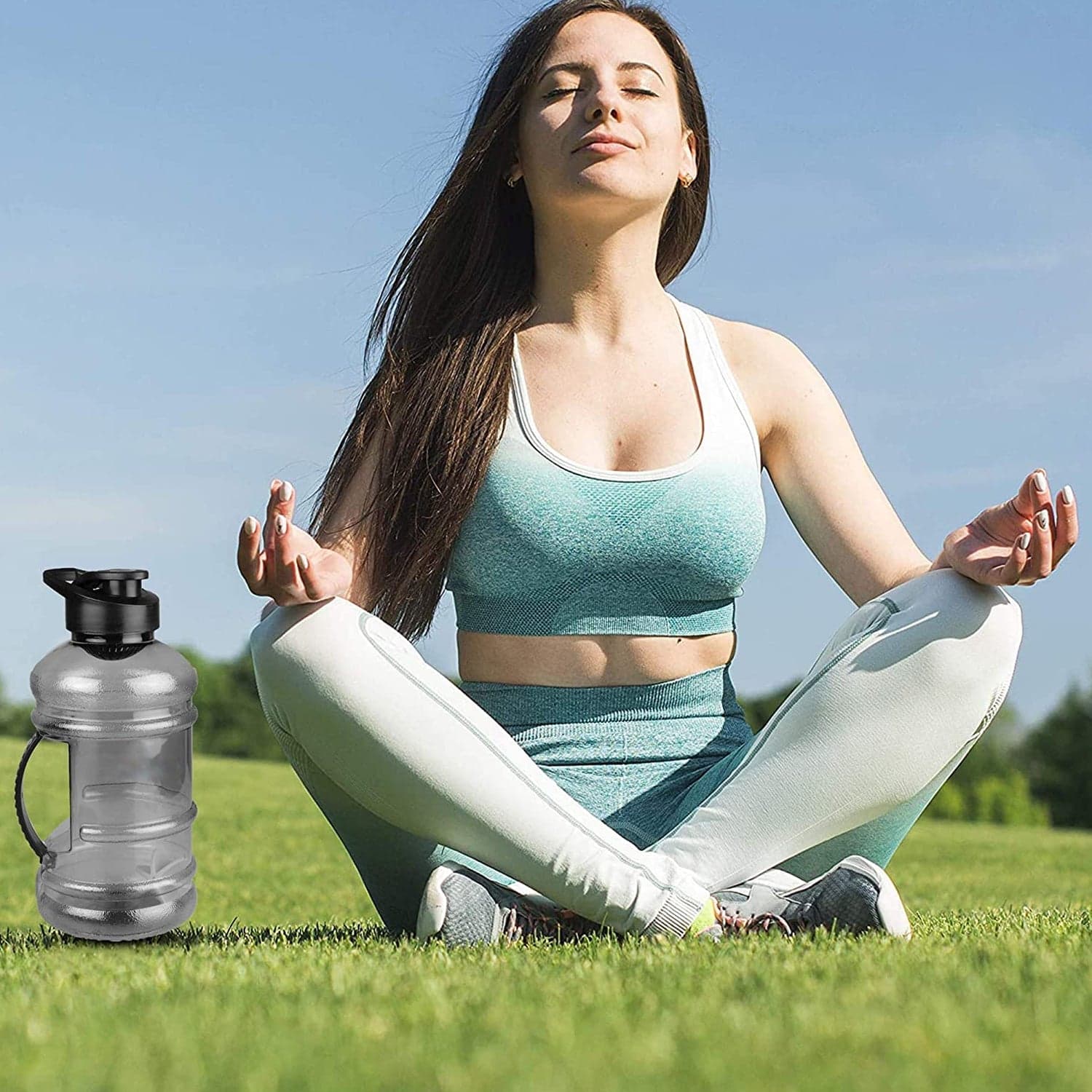 Sports Gym 1.5 Liters Gallon Water Bottle with Mixer and Strainer thumbnail 8