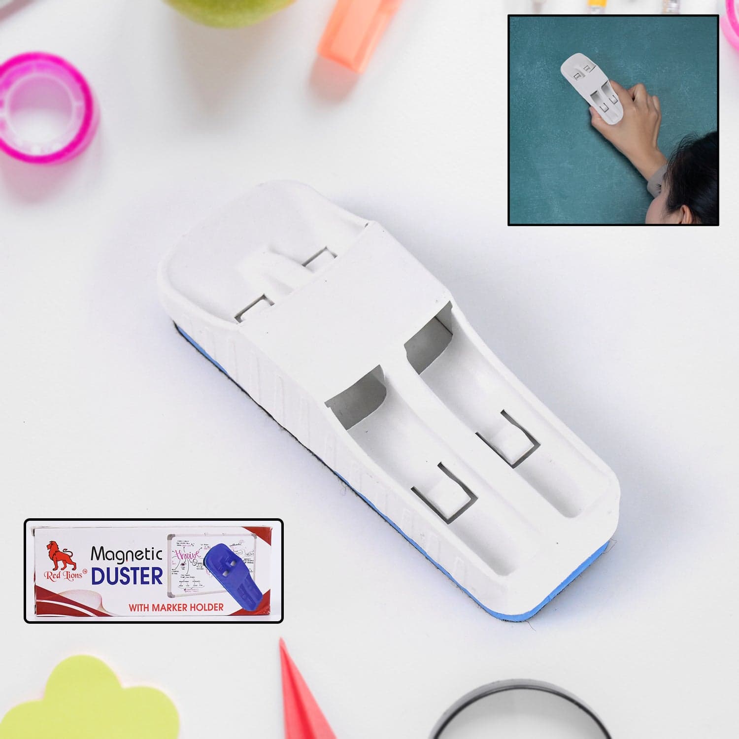 Magnetic Duster With Marker Holder (1 Pc) thumbnail 1