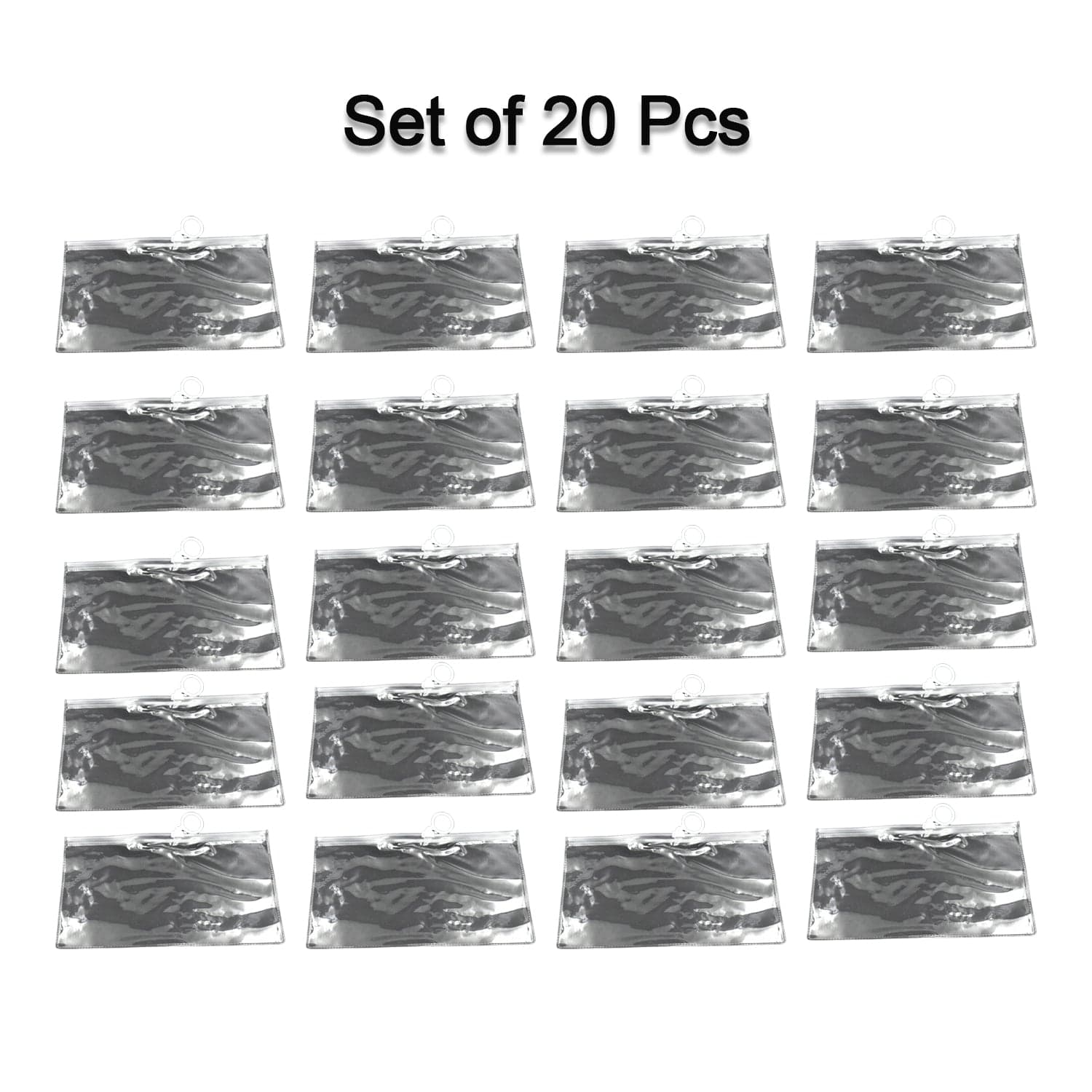 20 Pc Transparent Pouch For Carrying Stationary Stuffs And All By The Students. thumbnail 3