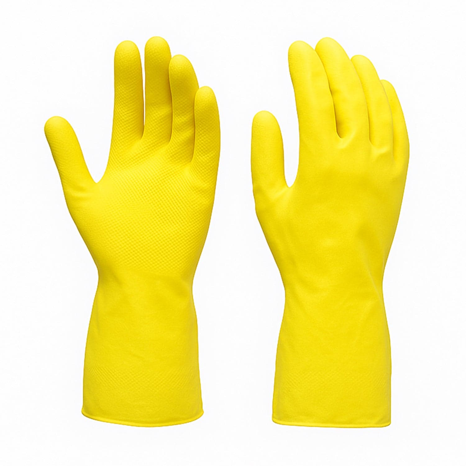 2 Pair Med Yellow Gloves For Types Of Purposes Like Washing Utensils thumbnail 5