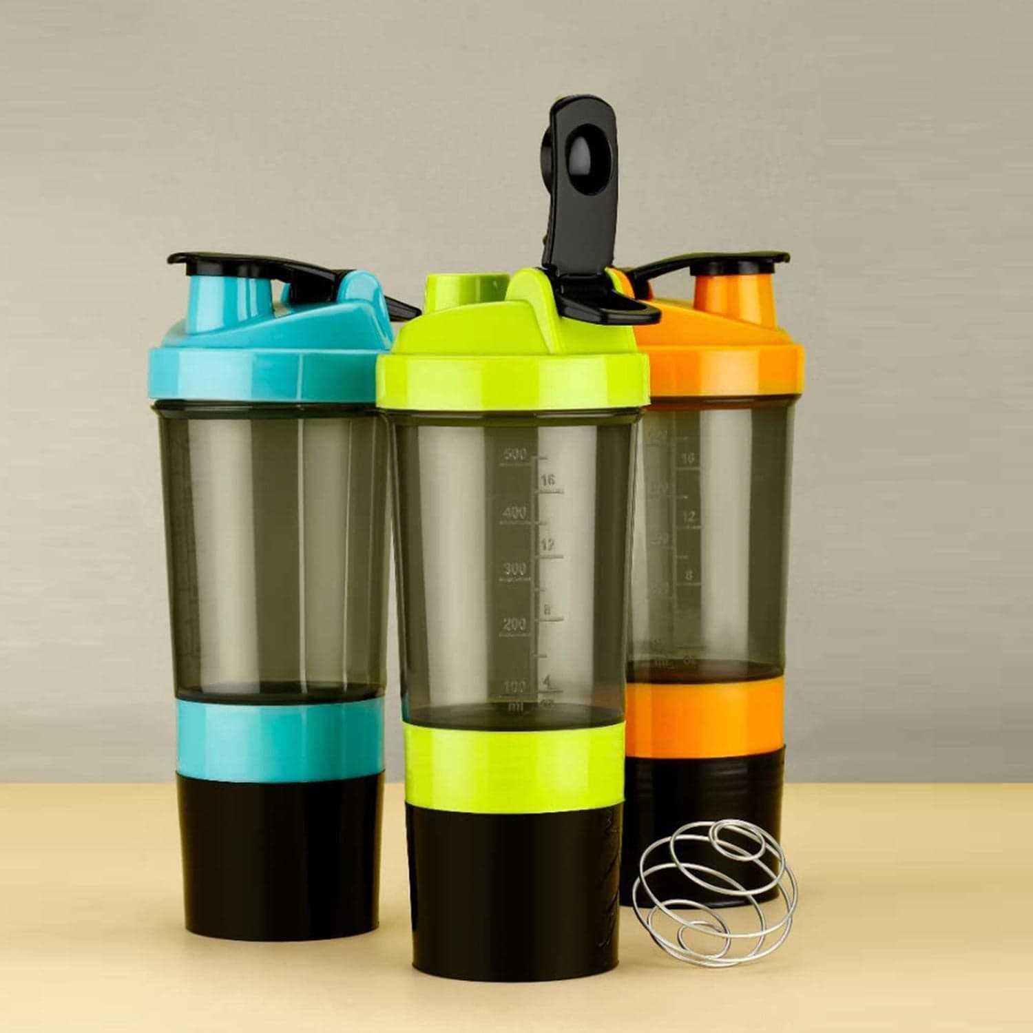 Gym Shaker Bottle & shakers for Protein Shake (1 Pc) thumbnail 4