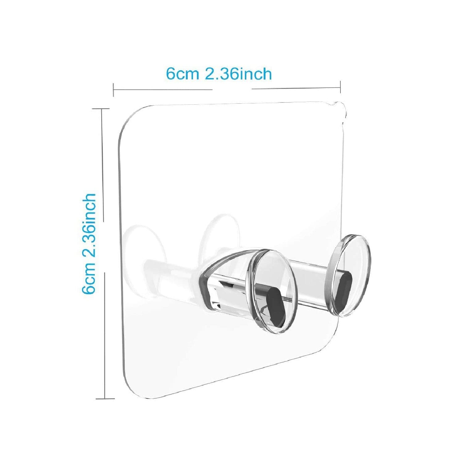 Transparent Multi-Function Wall Storage Hooks thumbnail 4