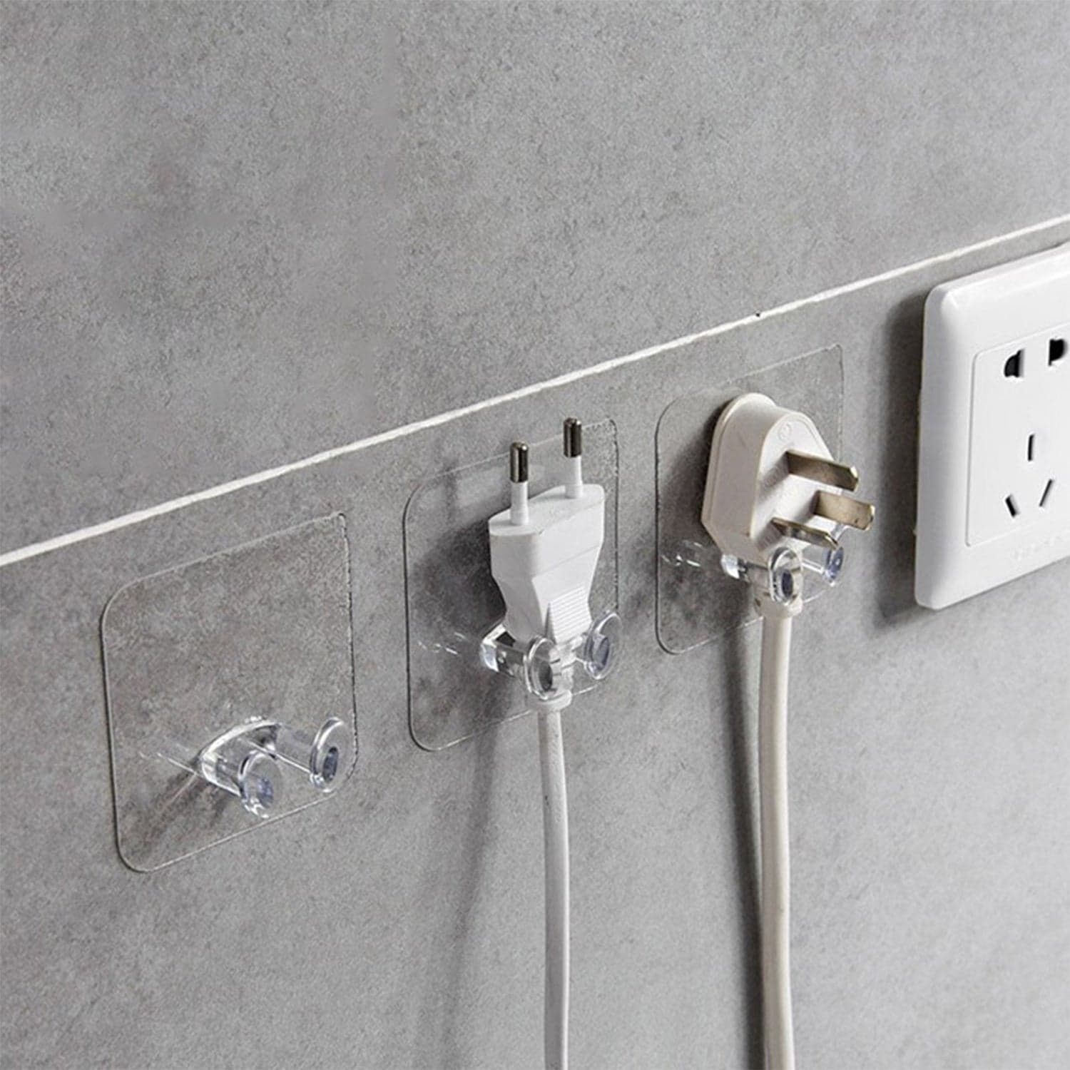 Transparent Multi-Function Wall Storage Hooks thumbnail 5