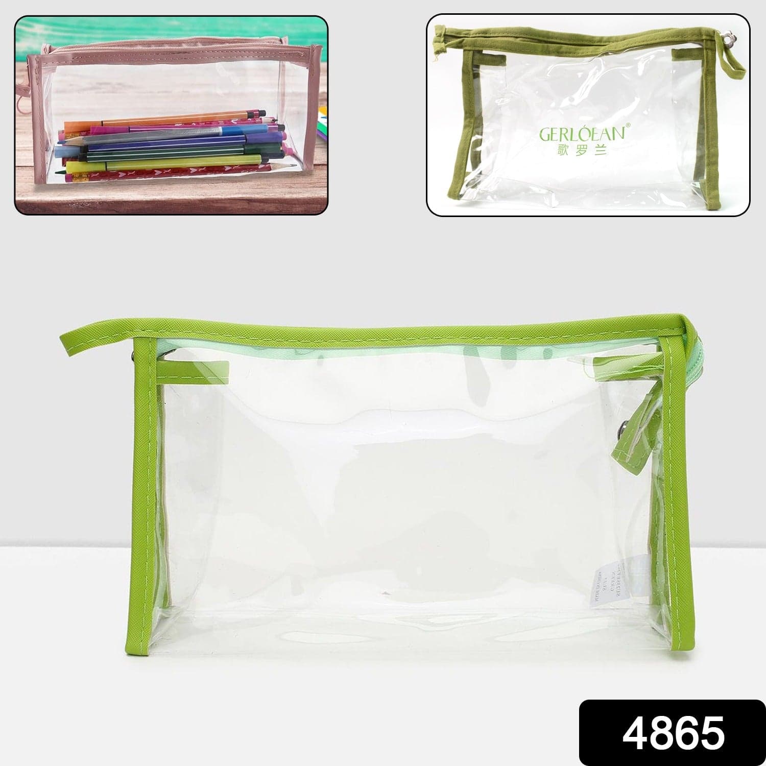 Transparent Zipper Closing Pouch (1 Pc) thumbnail 2