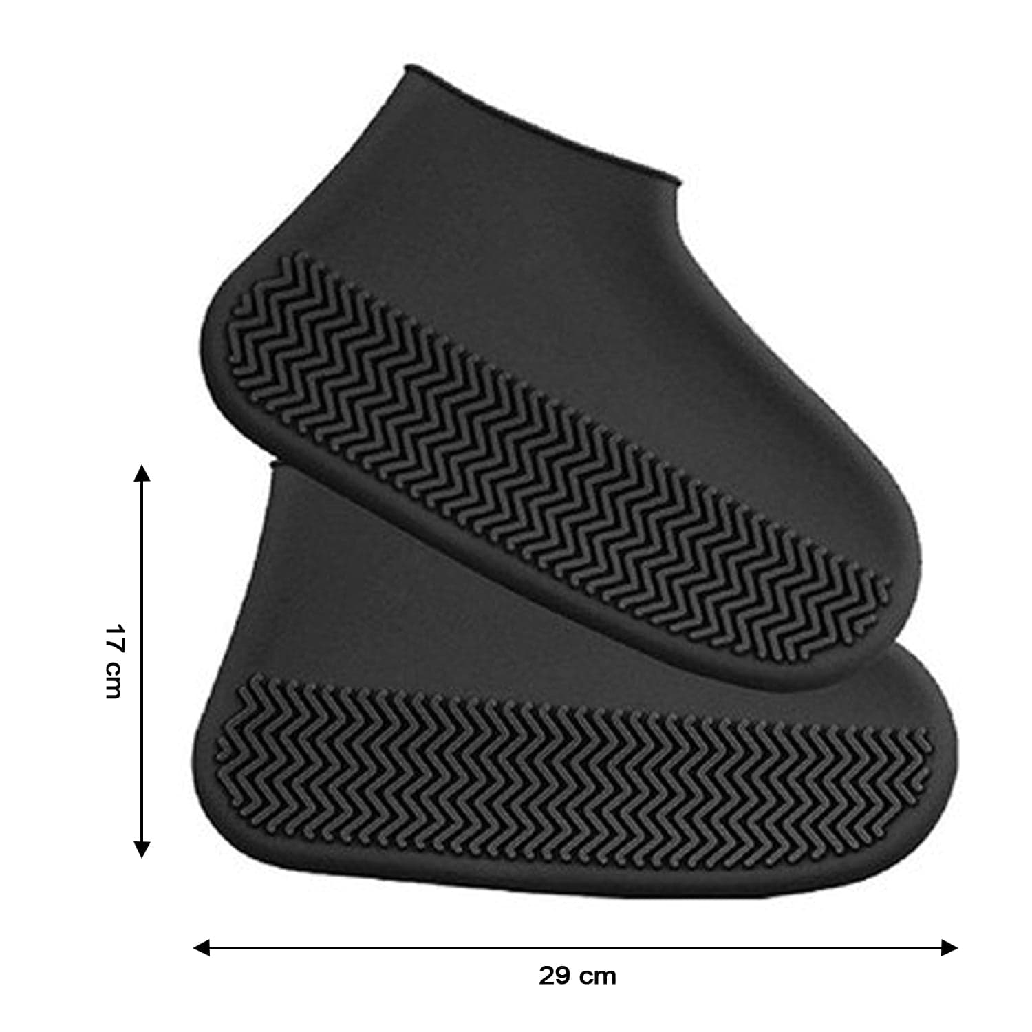 Non-Slip Silicone Rain Reusable Anti skid Waterproof Fordable Boot Shoe Cover ( Large ) thumbnail 7