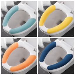 Toilet Seat Cover, Toilet Seat Cushion Soft And Warm Washable Toilet Seat Cover Sheets Comfortable