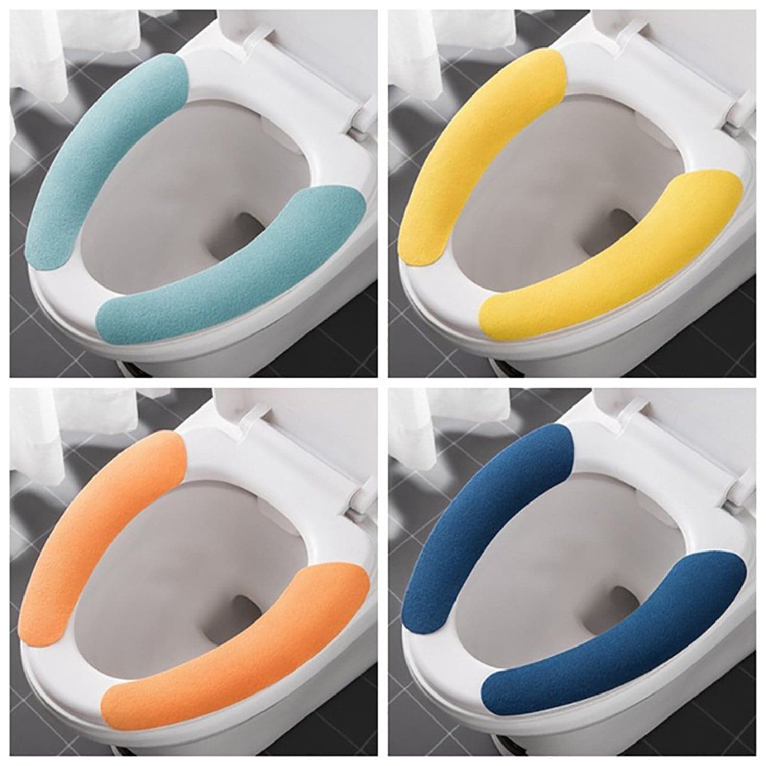 Toilet Seat Cover, Toilet Seat Cushion Soft And Warm Washable Toilet Seat Cover Sheets Comfortable thumbnail 1