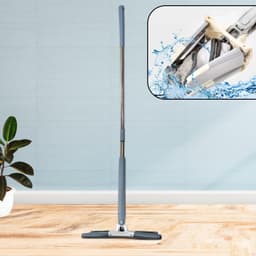 X Shape Mop Or Floor Cleaning Hands-Free Squeeze Microfiber Flat Mop System 360° Flexible Head