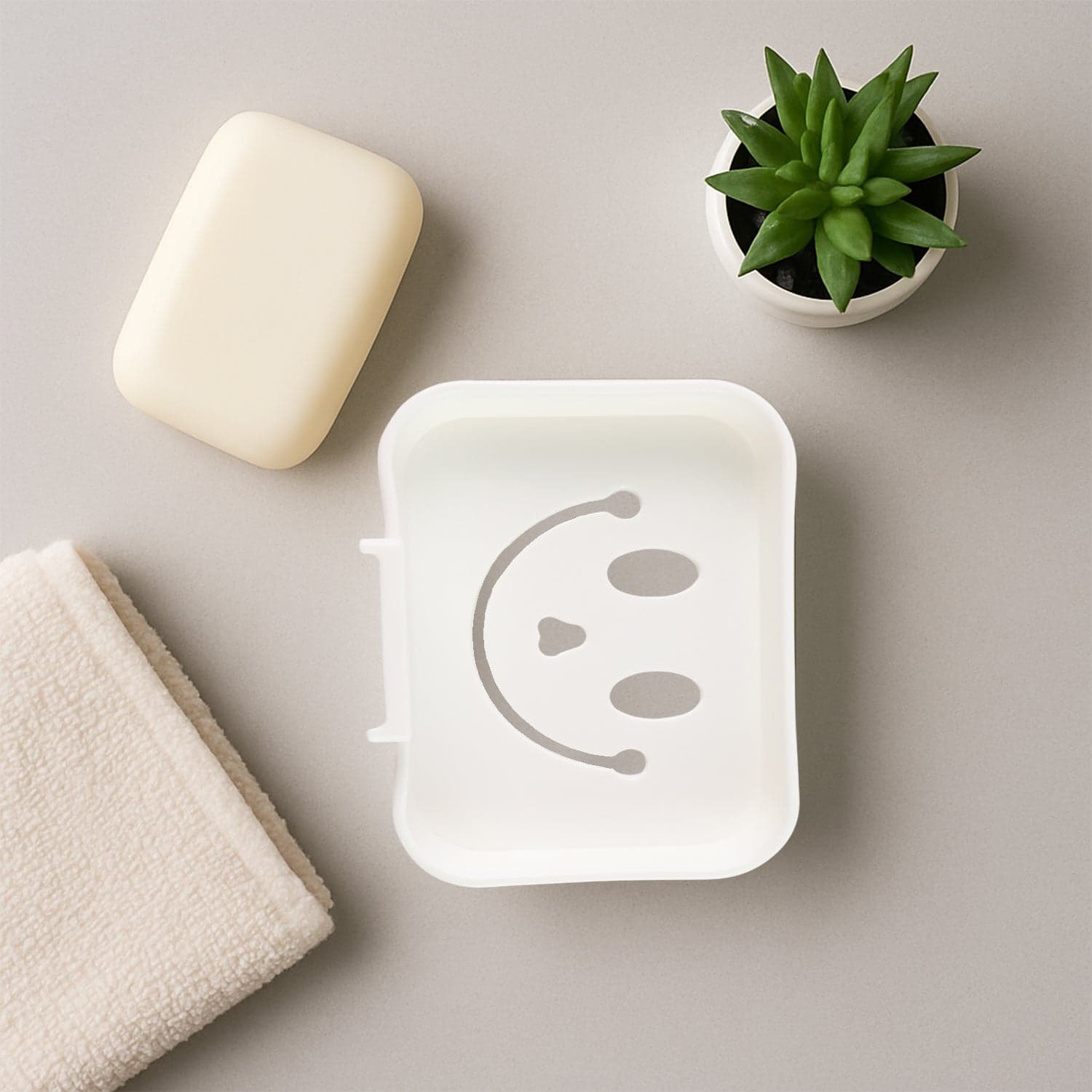 Self Adhesive Wall Mounted Soap Dish Holder 1 Pc thumbnail 9