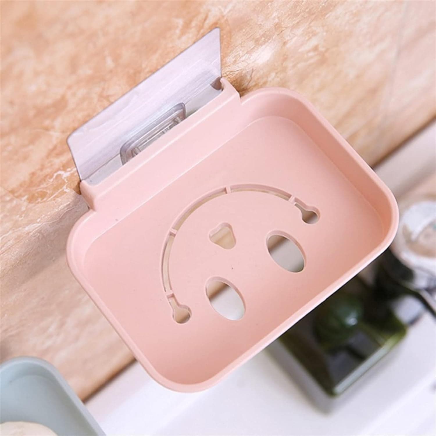 Self Adhesive Wall Mounted Soap Dish Holder 1 Pc thumbnail 3