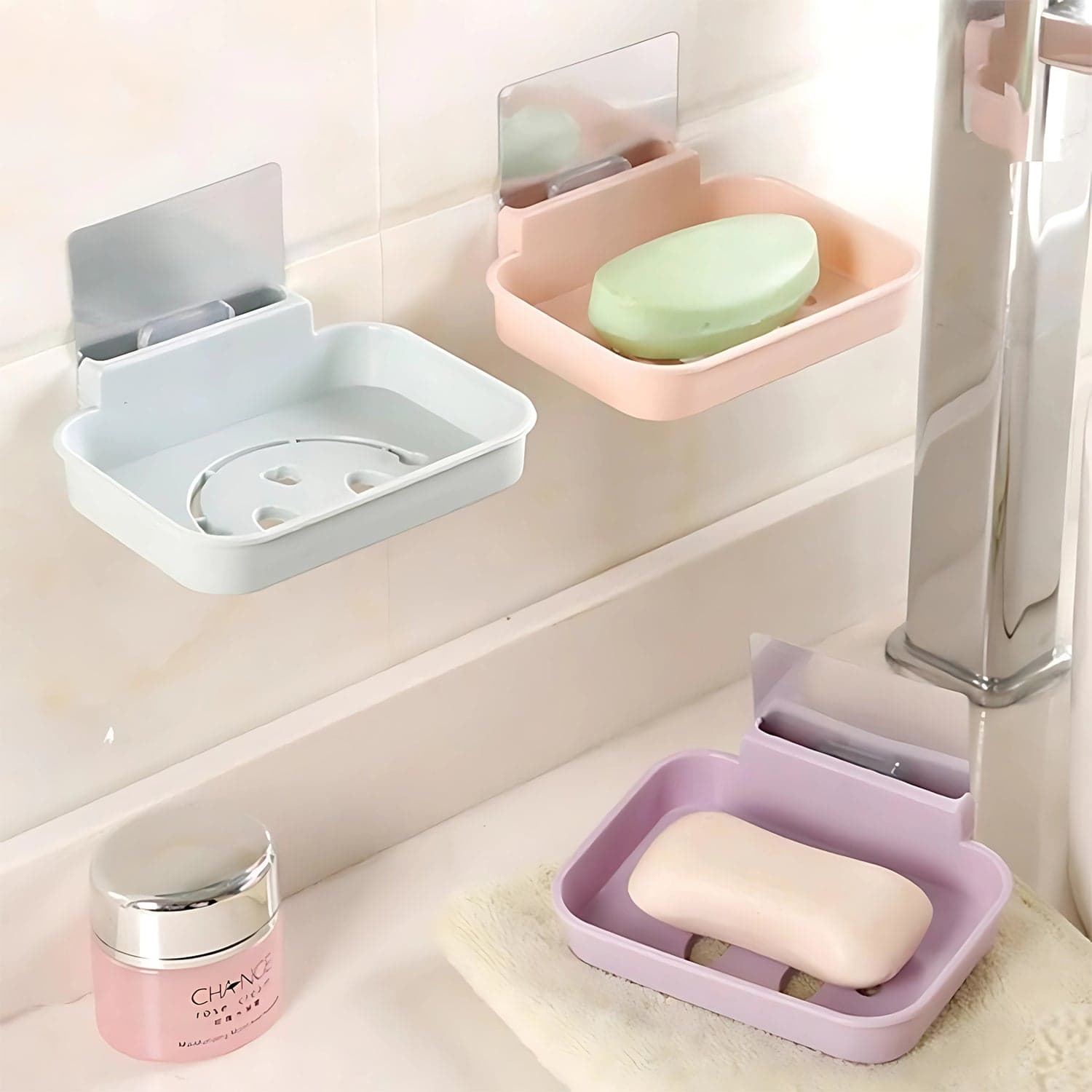 Self Adhesive Wall Mounted Soap Dish Holder 1 Pc thumbnail 6