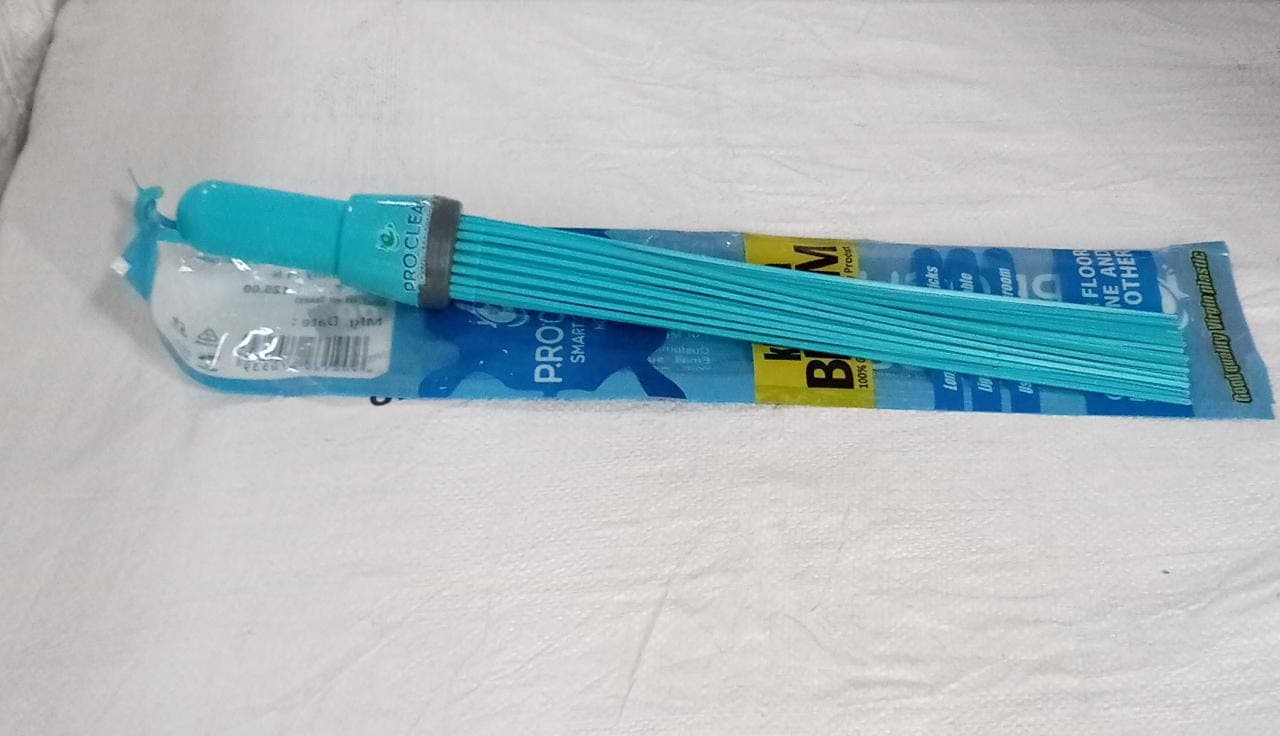 Plastic Stick Broom – 44 Flexible Bristles for Floors | Pro Clean thumbnail 6