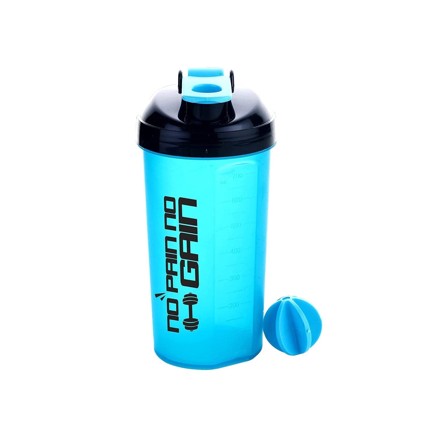 700ml Protein Shaker Bottle with Powder Storage 3-Compartment Gym Shake thumbnail 4