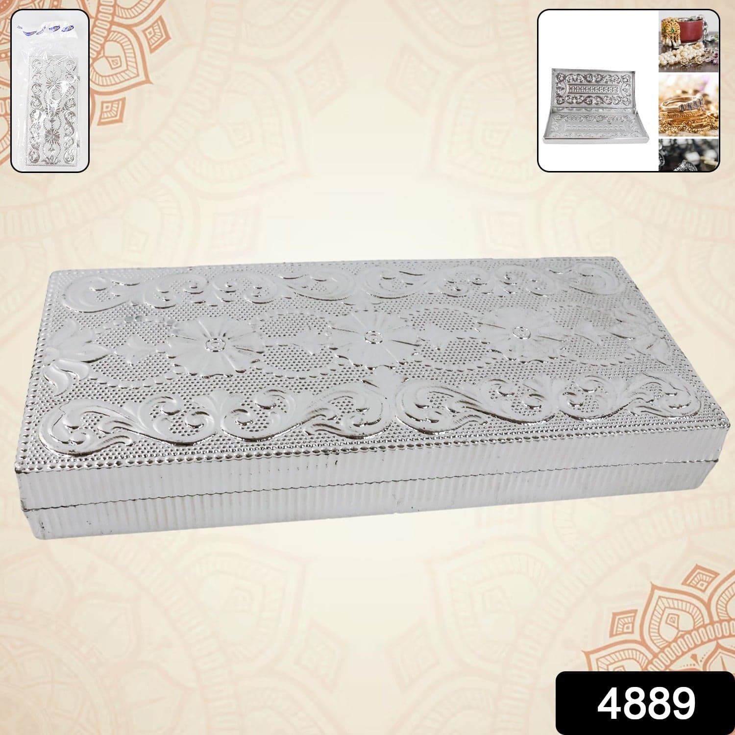 Multipurpose Rectangular Shaped Decorative Designer Gifting Cash Box (1 Pc / 20—9 Cm) thumbnail 2