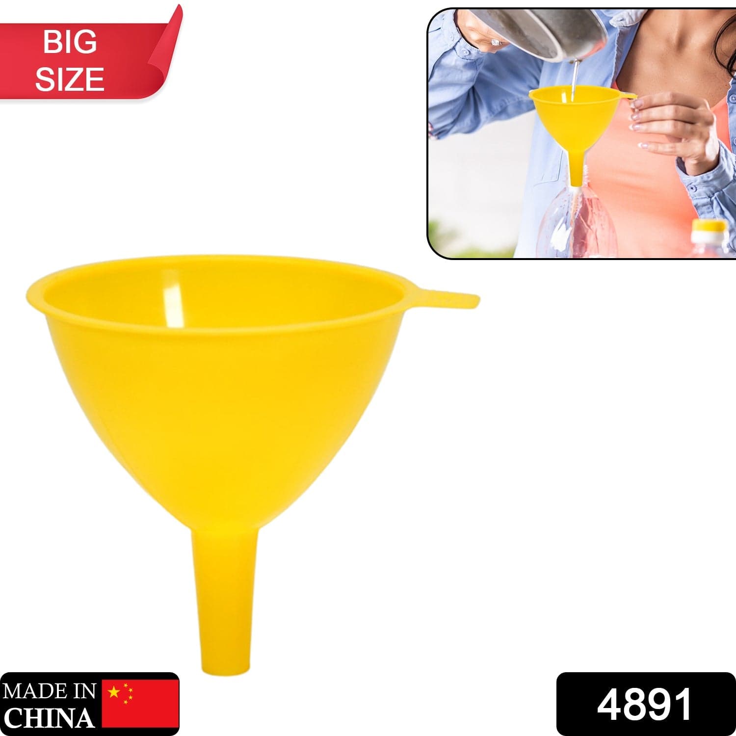 Round Big Small Funnel for Kitchen thumbnail 2