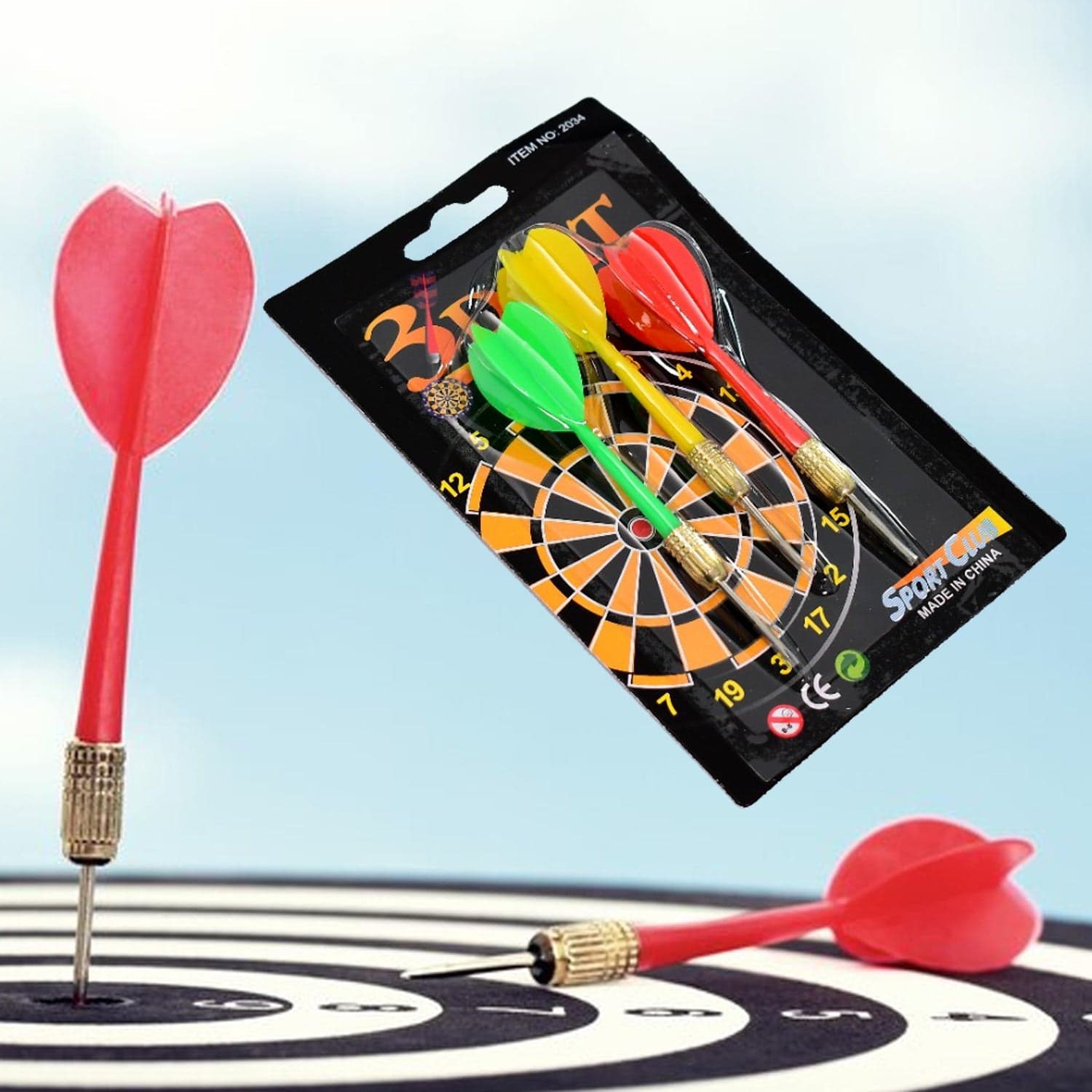 Small 3pcs Dart for Dart Board for Adult Indoor and Outdoor Game for Kids with 3 Darts thumbnail 1