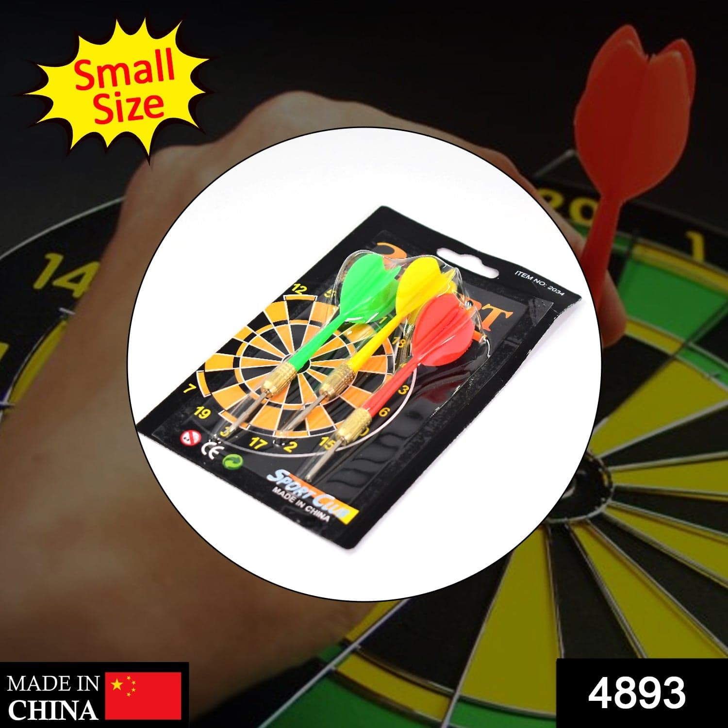 Small 3pcs Dart for Dart Board for Adult Indoor and Outdoor Game for Kids with 3 Darts thumbnail 2