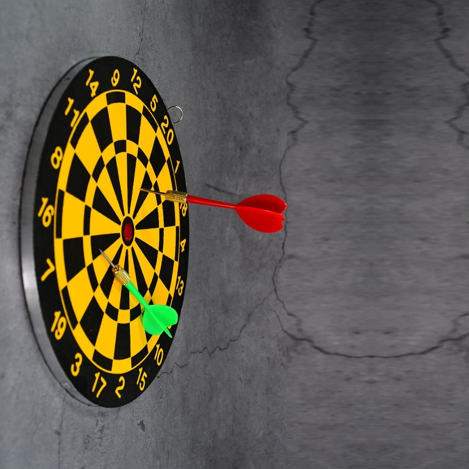 Small Dart Board with 2 Darts Set for Kids Children. Indoor Sports Games Board Game Dart Board Game. thumbnail 1