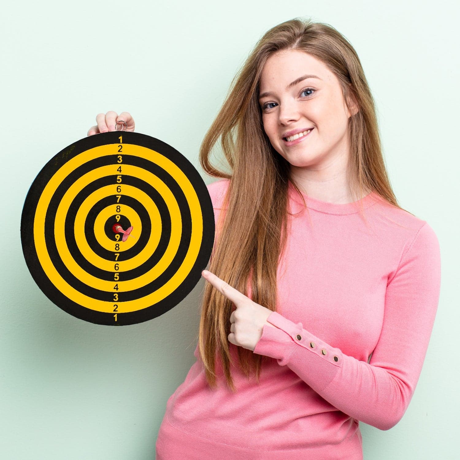 Small Dart Board with 2 Darts Set for Kids Children. Indoor Sports Games Board Game Dart Board Game. thumbnail 5