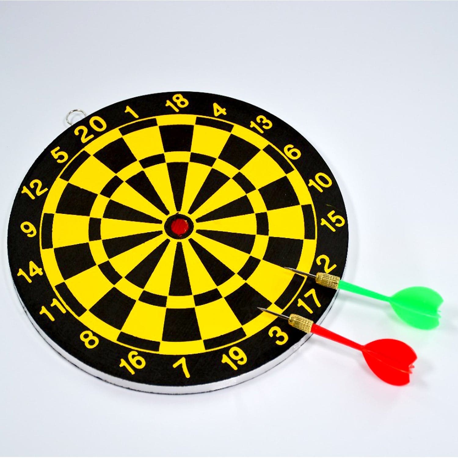 Small Dart Board with 2 Darts Set for Kids Children. Indoor Sports Games Board Game Dart Board Game. thumbnail 6