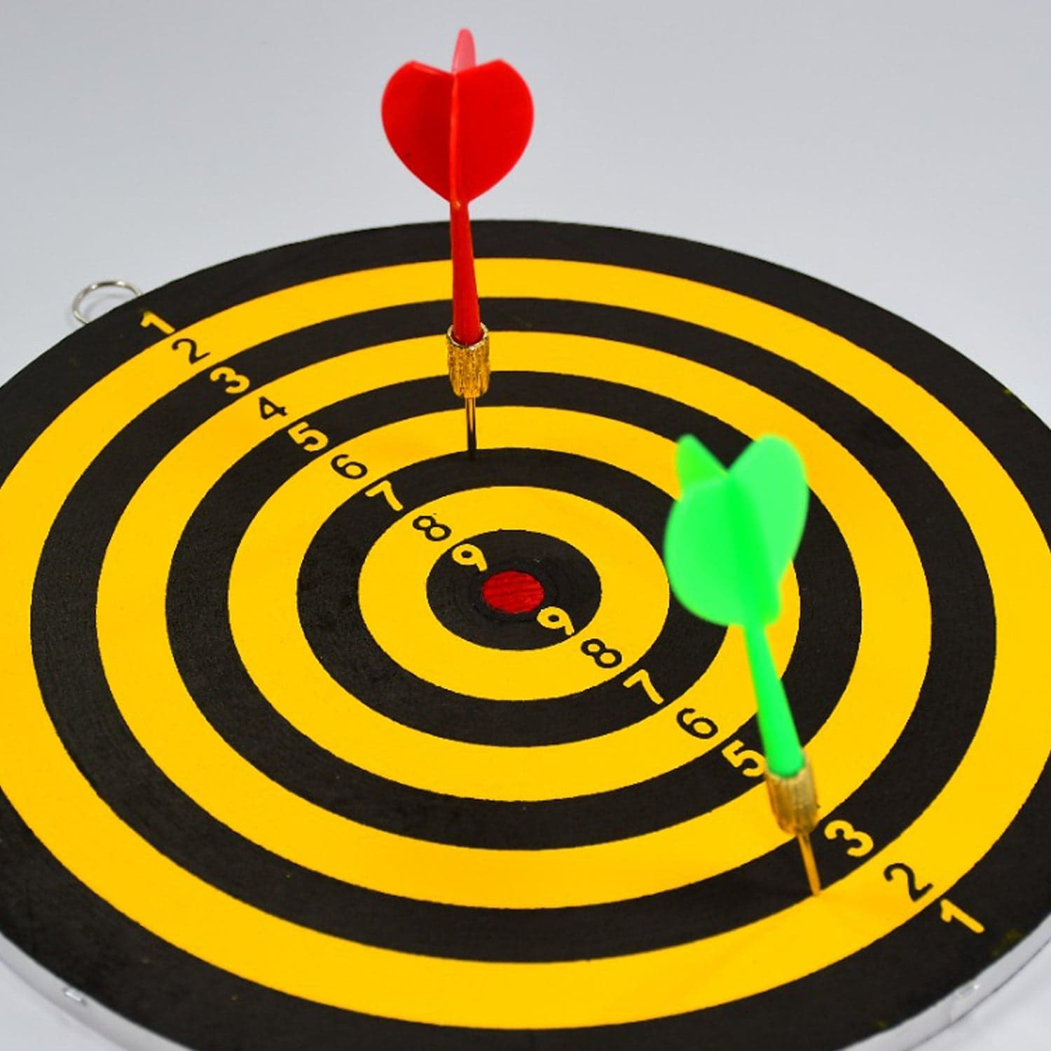 Small Dart Board with 2 Darts Set for Kids Children. Indoor Sports Games Board Game Dart Board Game. thumbnail 7