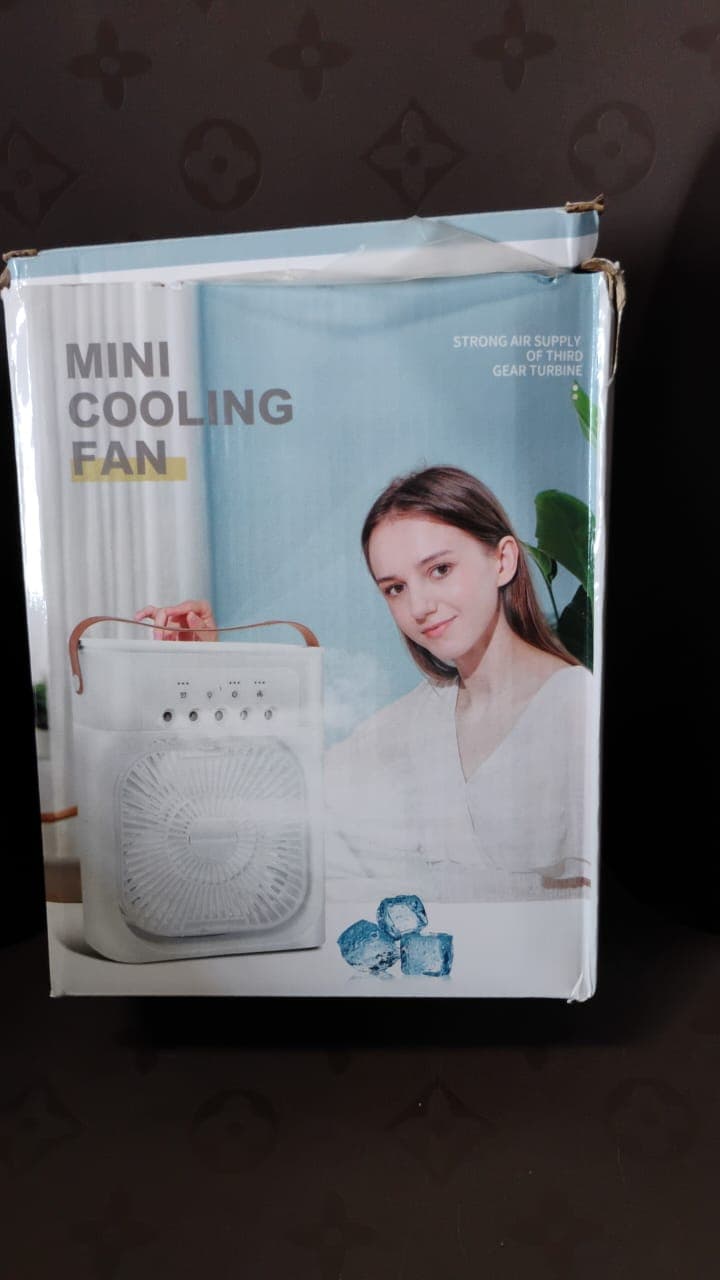 Portable Air Cooler Fan with 7-Color Light of Personal AC Fan thumbnail 8