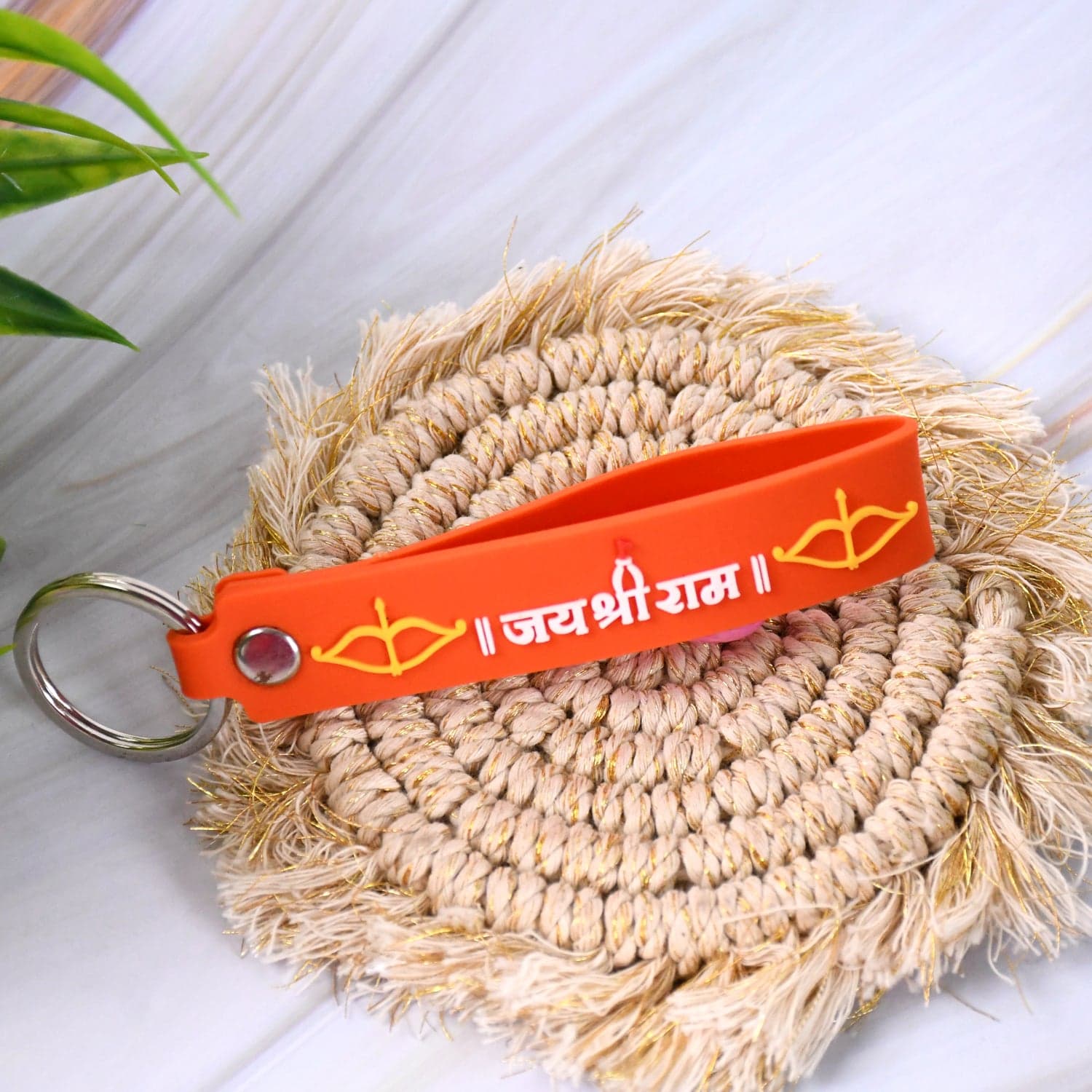 Silicone Jai Shree Ram Keychain (1 Pc) thumbnail 6