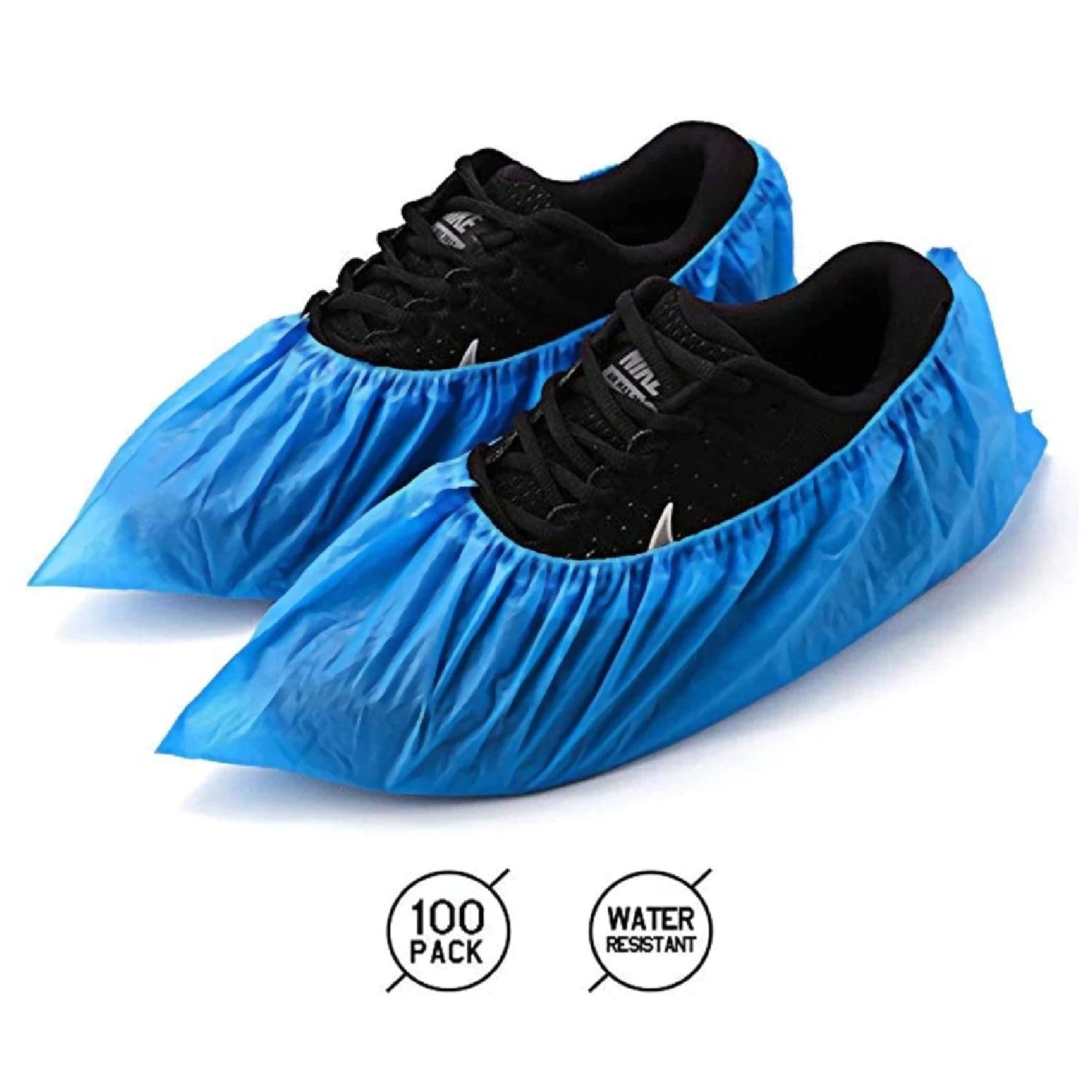 Type Plastic Elastic Top Disposable Shoe Cover for Rainy Season (50 Pairs) thumbnail 5