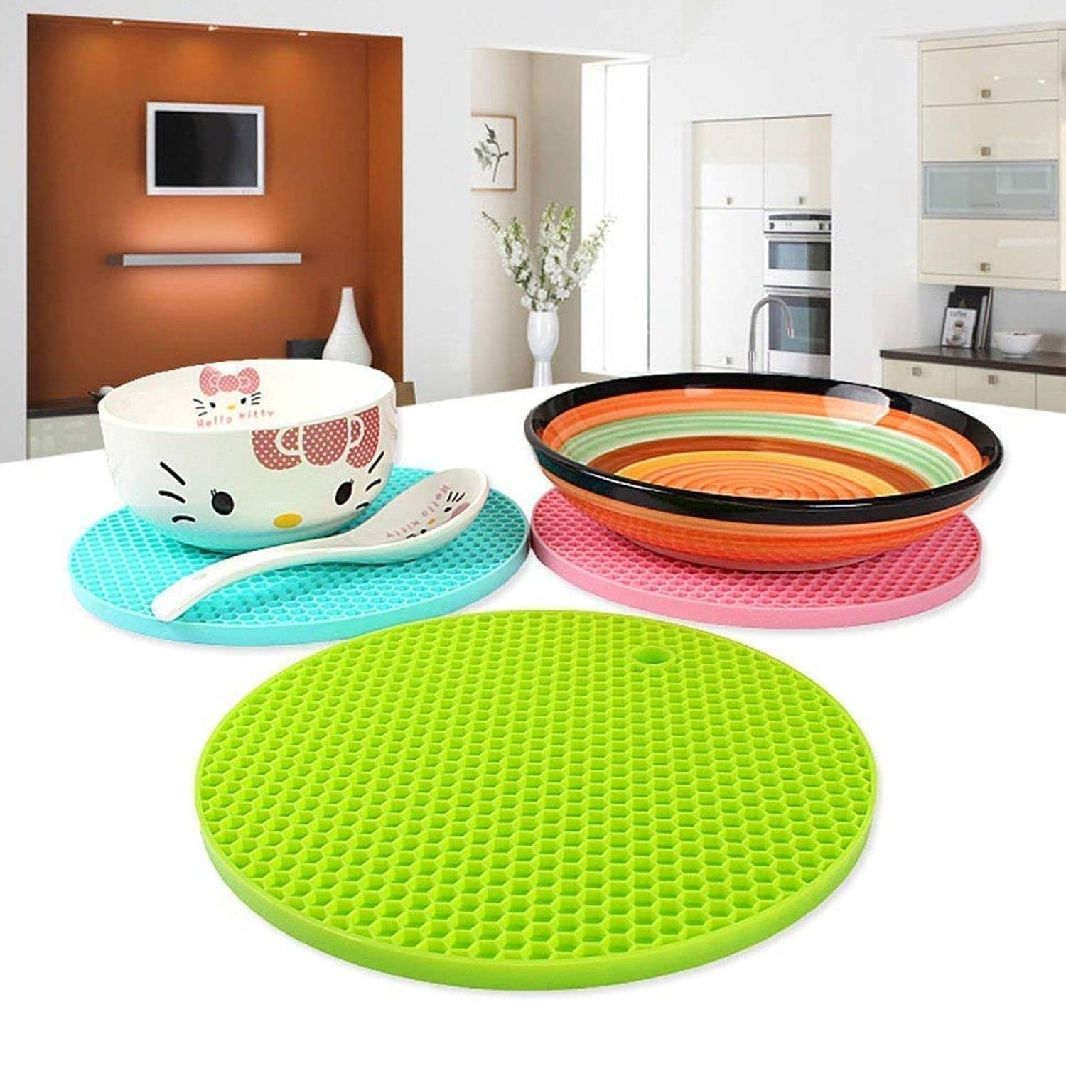Silicone Trivet for Hot Dish and Pot, Silicone Hot Pads ( 1 pcs ) thumbnail 11