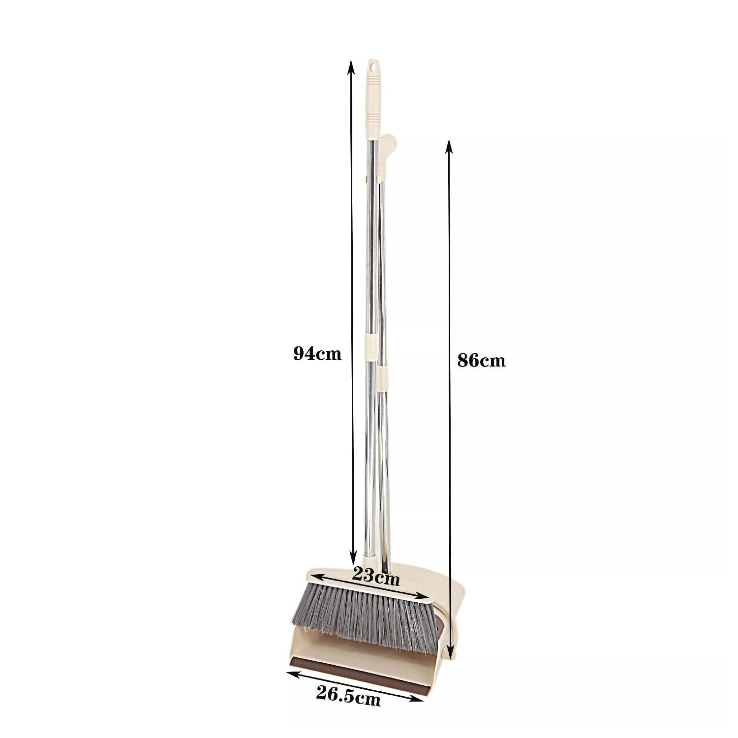 Handle Dustpan and Brush for Sweeping & Cleaning Dust Pan and Broom Handled, Supdi thumbnail 6