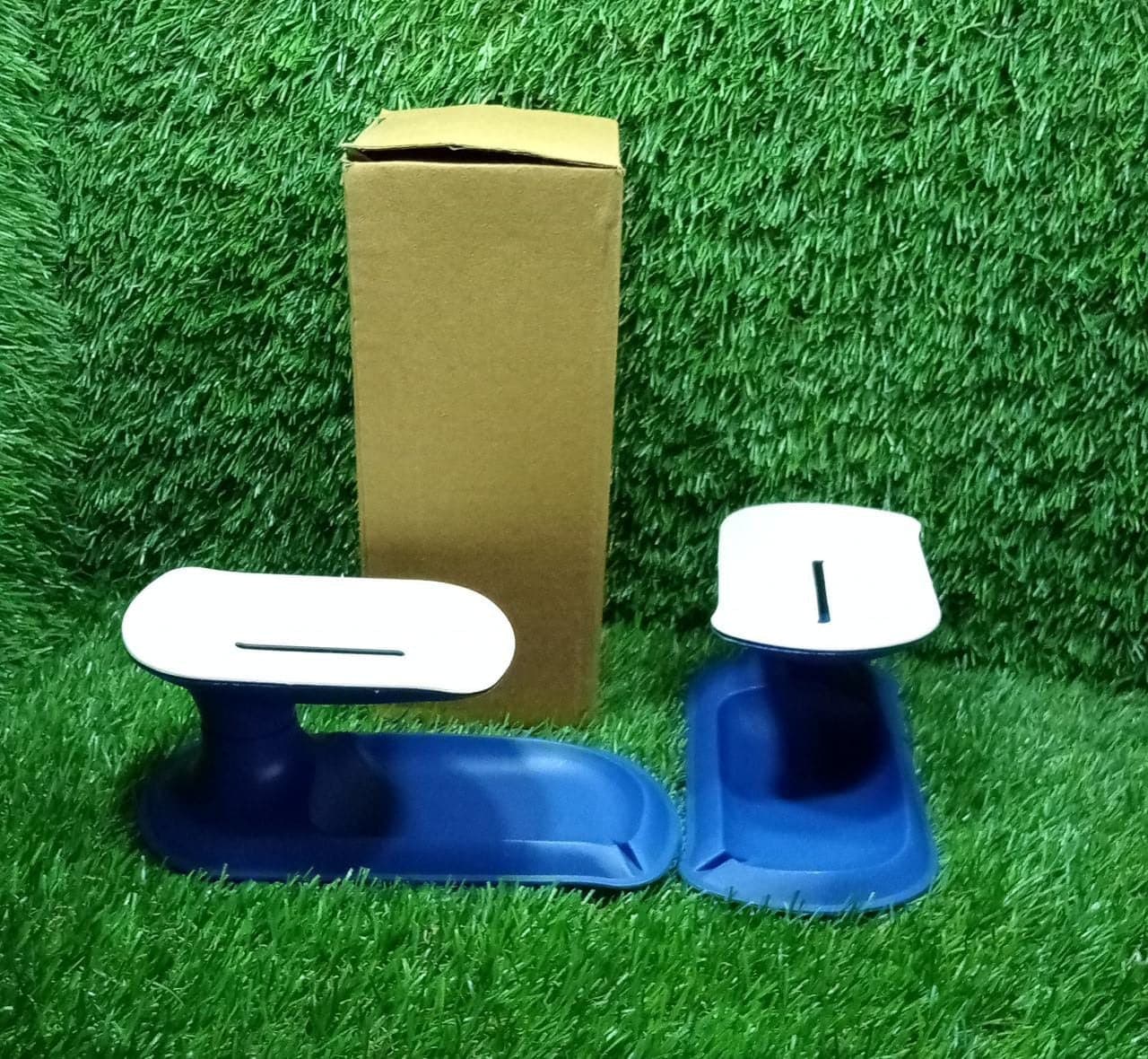 Plastic Double Layer Soap Dish Holder| Decorative Storage Holder Box For Bathroom thumbnail 8