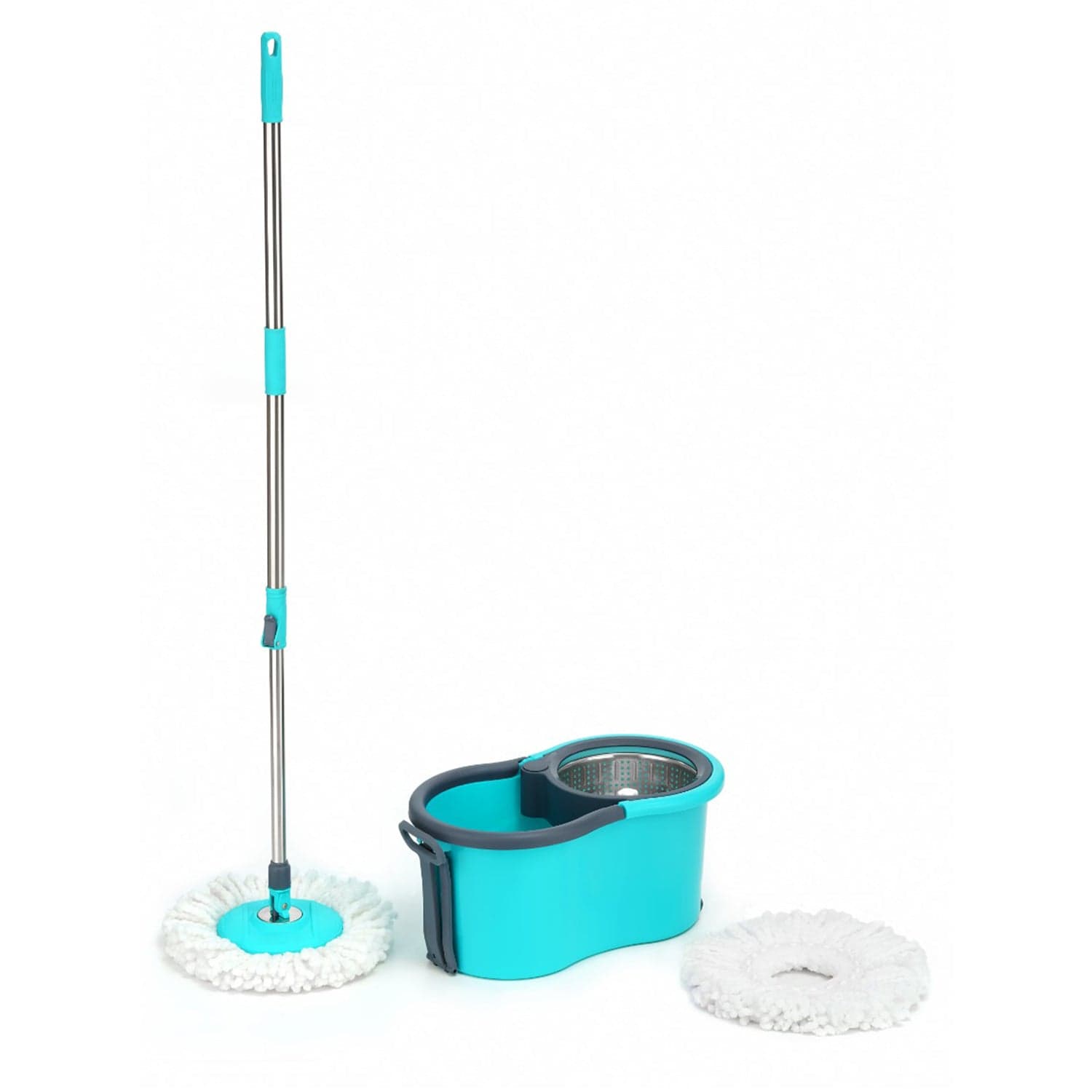 Quick Spin Mop With Steel Spin, Bucket Floor Cleaning, Easy Wheels & Big Bucket, Floor Cleaning Mop With Bucket ID-4942 thumbnail 4