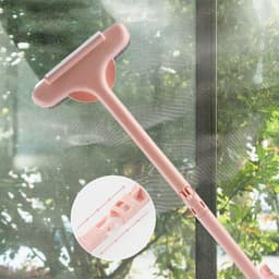Brush 2 In 1 Mesh Cleaning Brush & Wiper With Extended Handle Window Cleaning Brush Net Cleaner