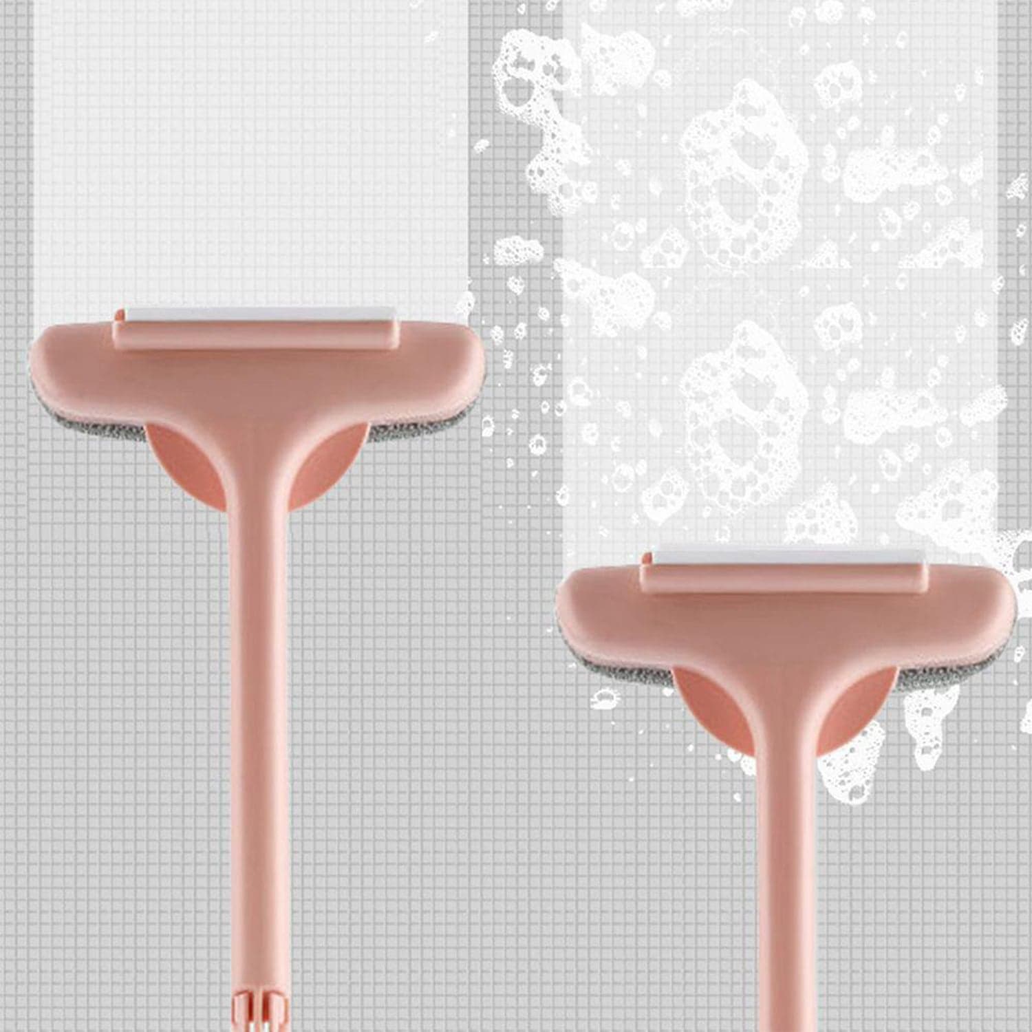 Brush 2 In 1 Mesh Cleaning Brush & Wiper With Extended Handle Window Cleaning Brush Net Cleaner thumbnail 5